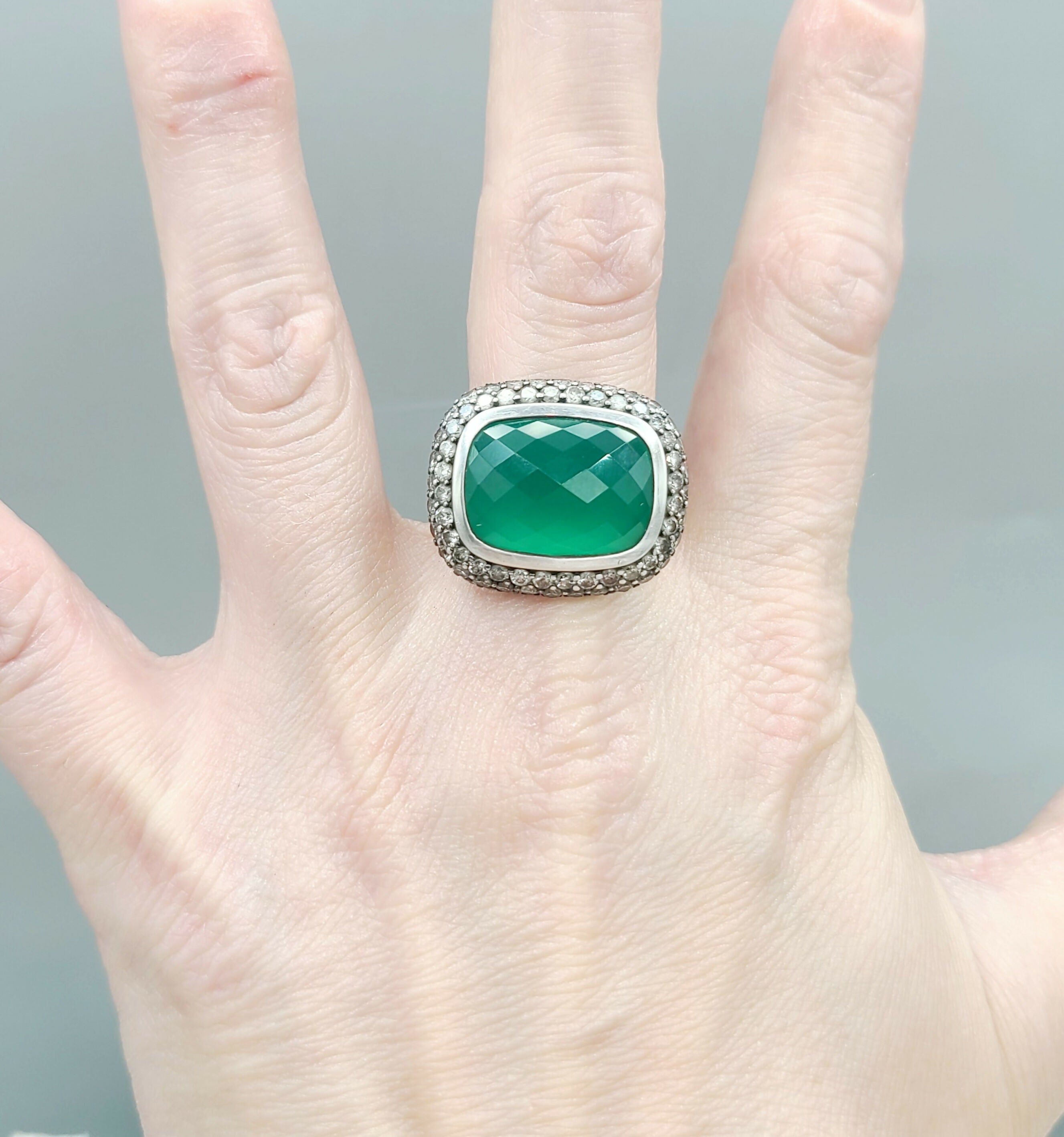 David Yurman Waverly Limited Ring 鈥?Green Onyx & Diamonds、mySite、hinf8tx79