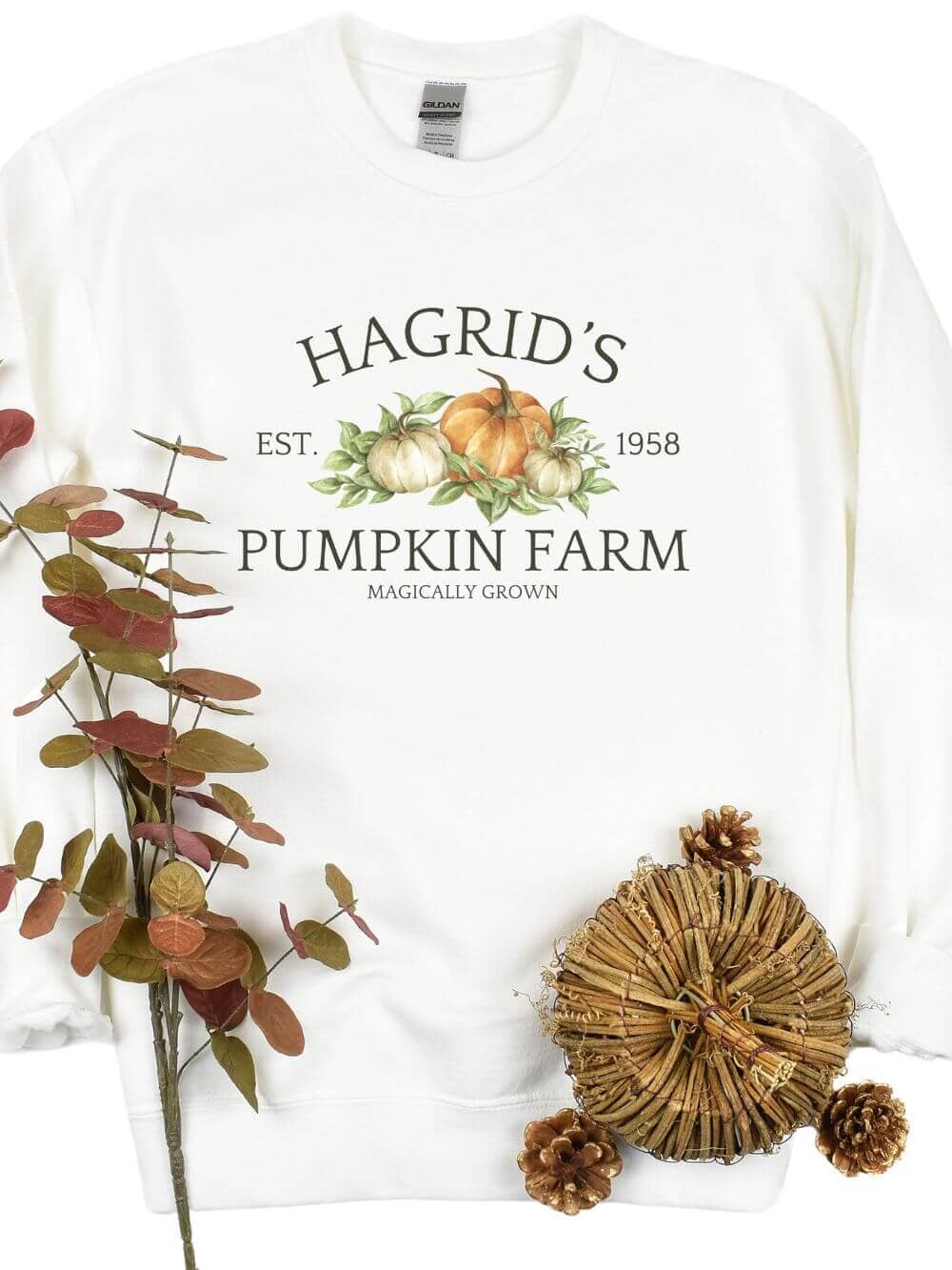 Hagrid's Pumpkin Farm Unisex Heavy Blend Crewneck Sweatshirt、mySite、camillekostekn