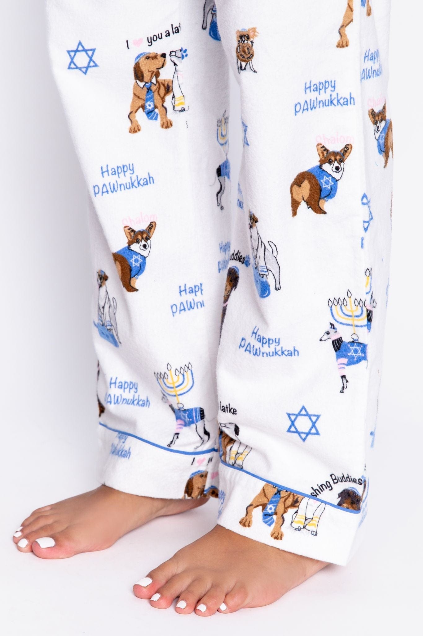 Happy Pawnukkah Hanukkah Pajama Pants by P.J. Salvage - (Sizes XS - XL)、mySite、topwebapps