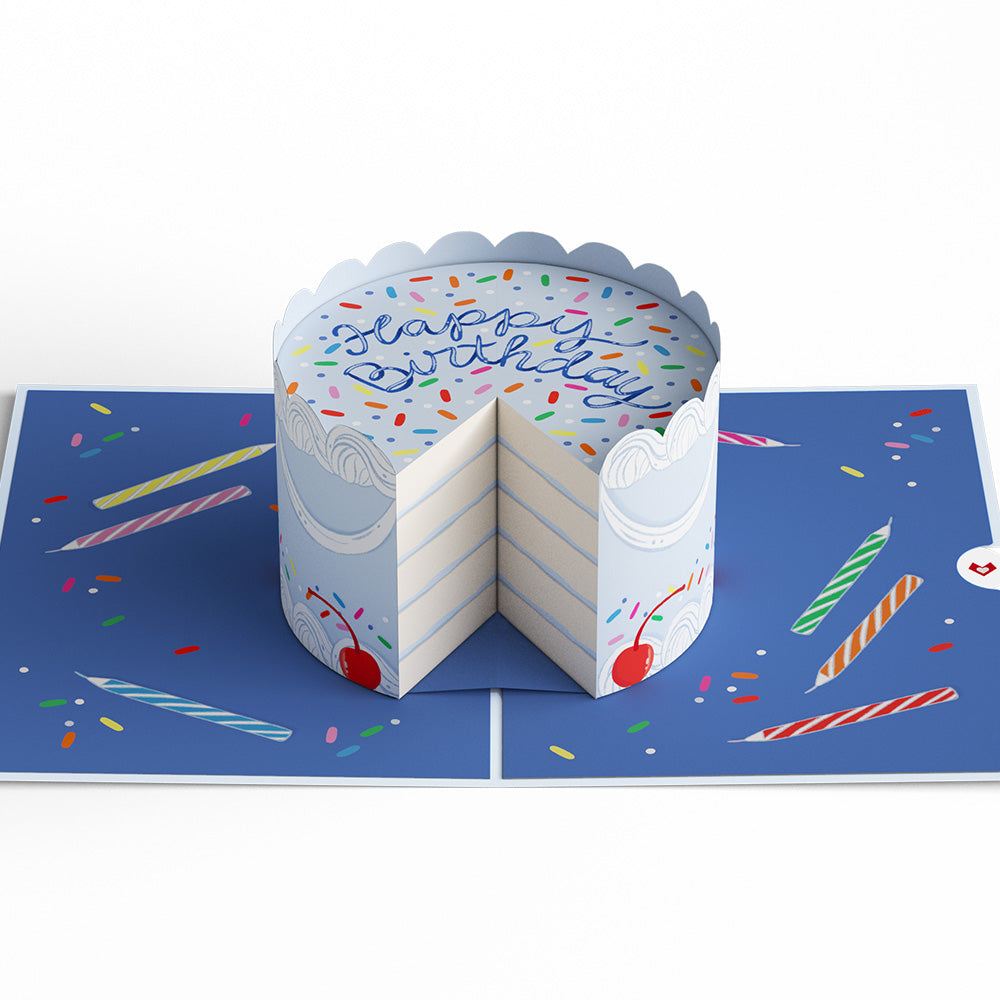 Sprinkled with Love Birthday Cake Pop-Up Card、mySite、solidvoid
