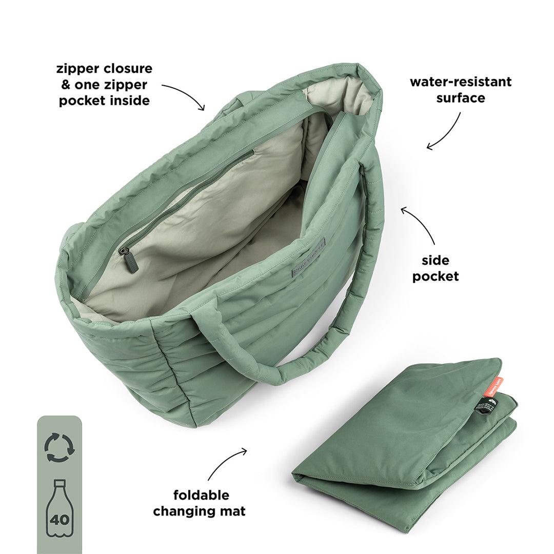  Done by Deer Quilted Changing Tote Bag - Green、mySite、merchandisen