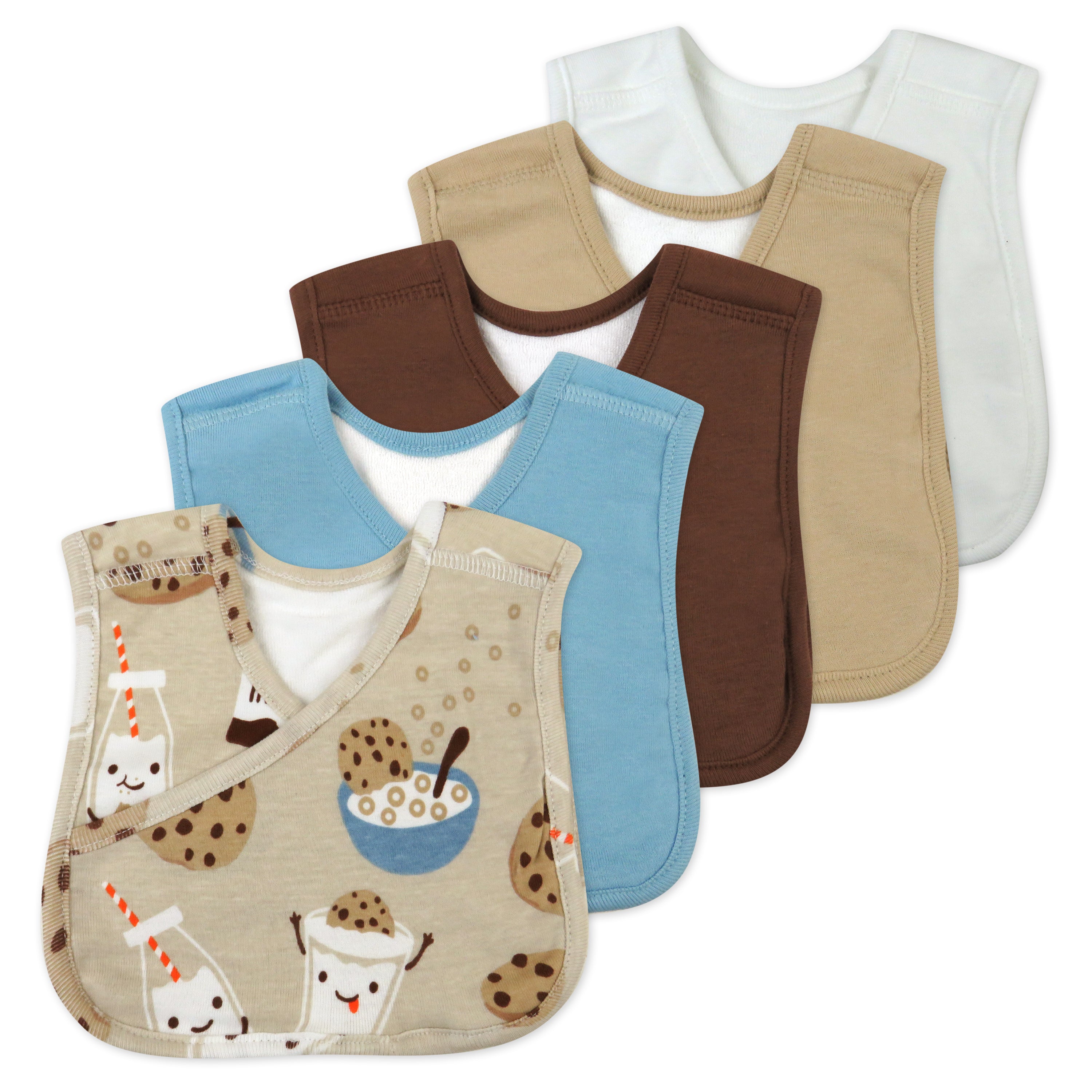  5-Pack Organic Cotton 4 in 1 Reversible Bibs、mySite、layawaytickets