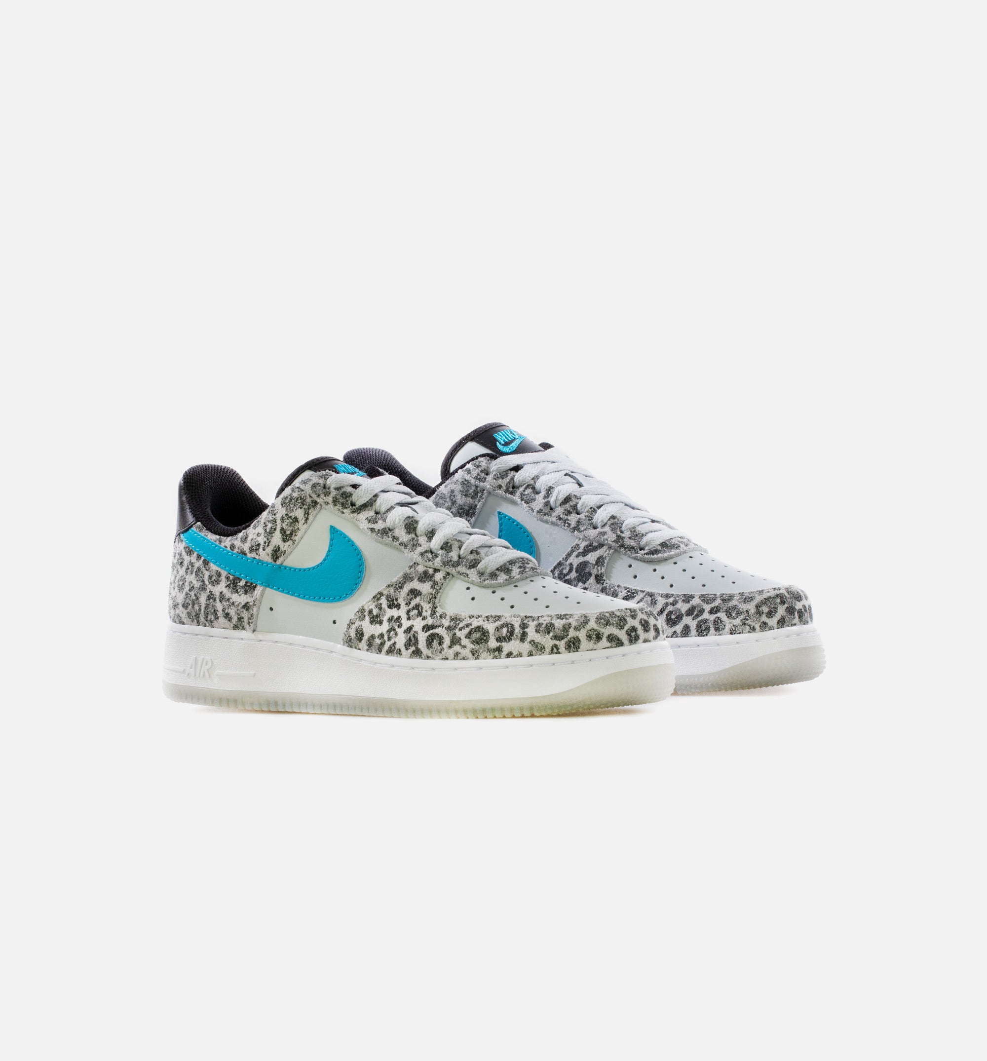 Air Force 1 '07 Premium Mens Lifestyle Shoes - Pure Platinum/Black/Particle Grey/Light Blue Fury、mySite、dreamappss
