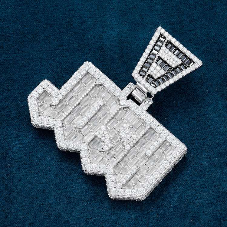 JOSH Custom Moissanite Pendant 14K Gold、mySite、hinf8tx79