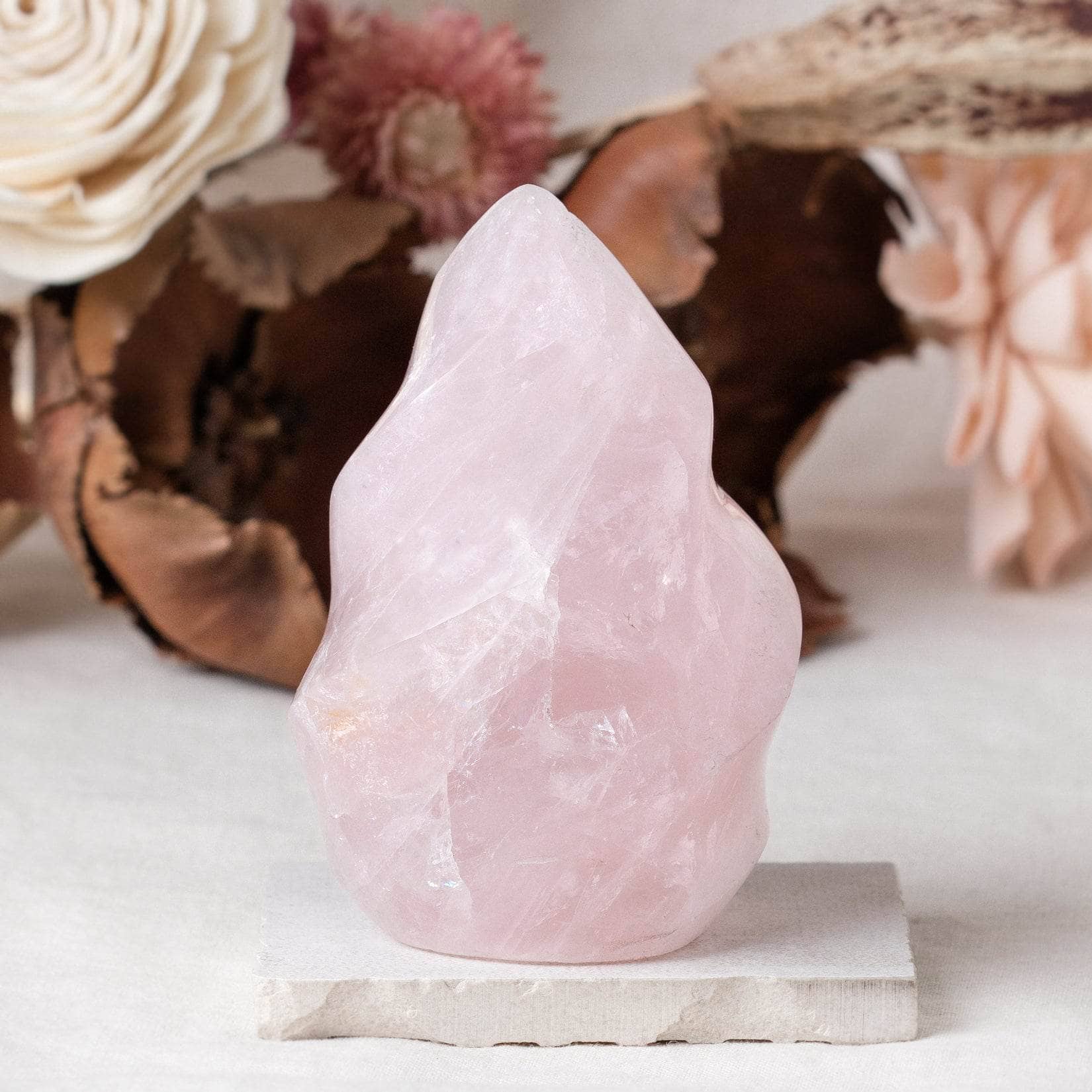 Rose Quartz Flame Crystals - 1 of a Kind、mySite、hinf8tx79