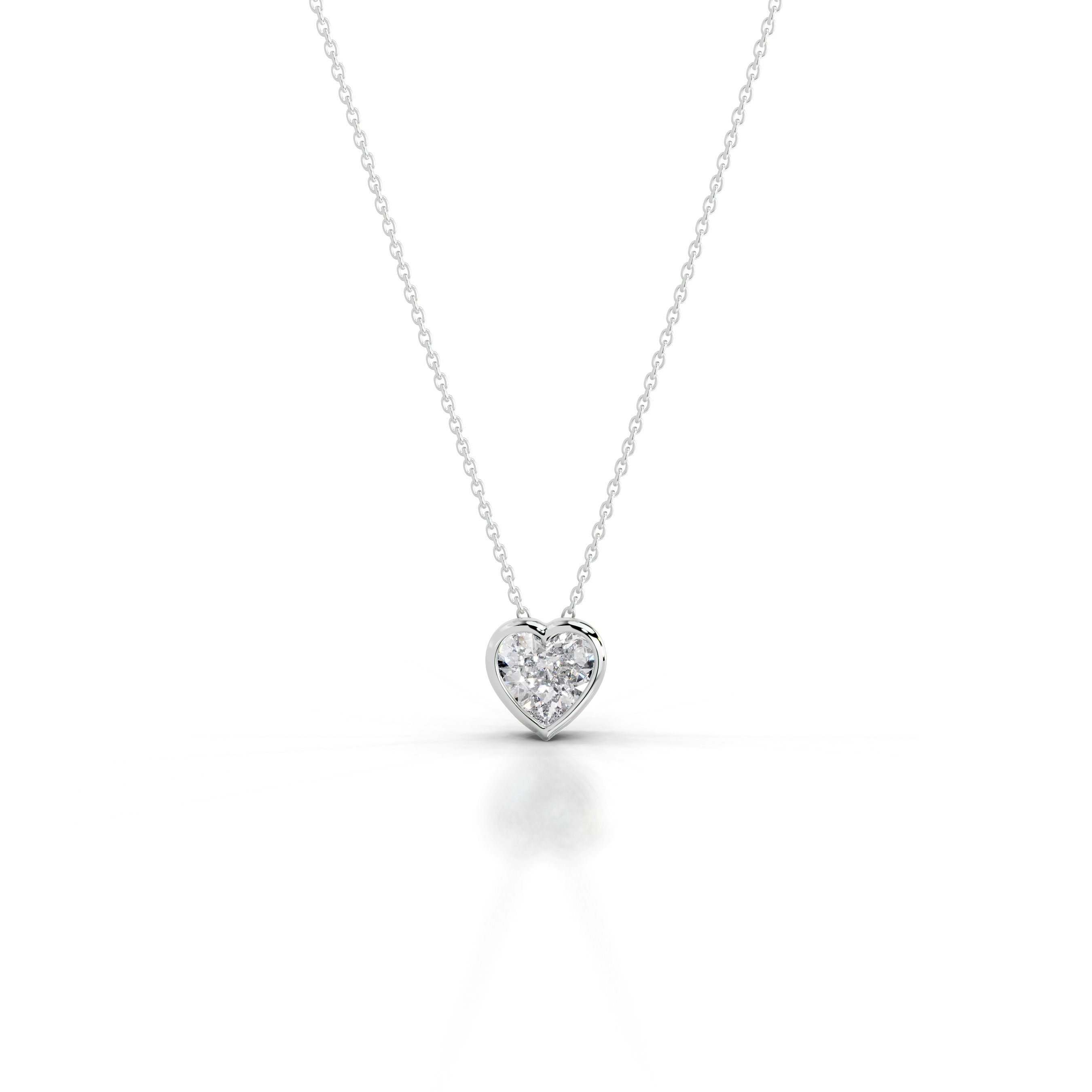 Gianna Lab Grown Diamond Pendant - 14K White Gold、mySite、hinf8tx79