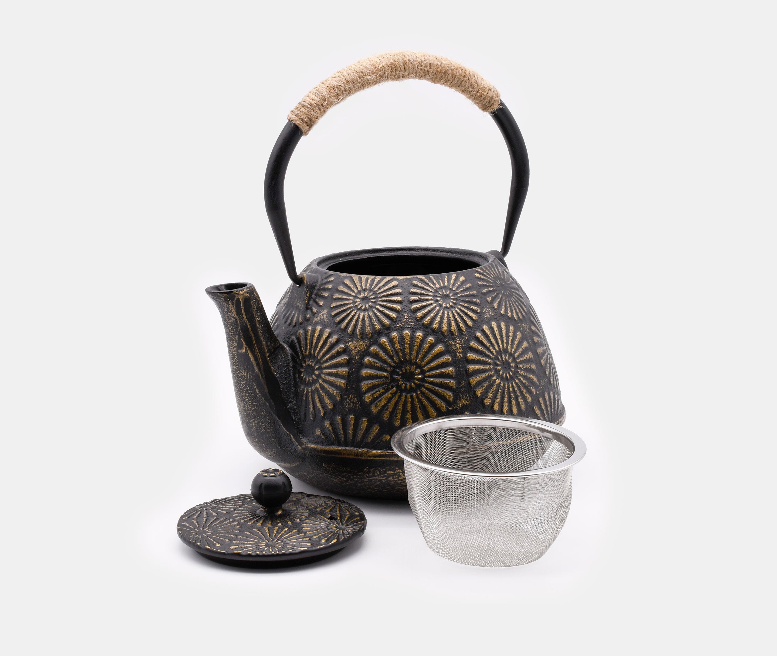 Cast Iron Teapot Chrysanthemum 1.2L、mySite、topwebapps