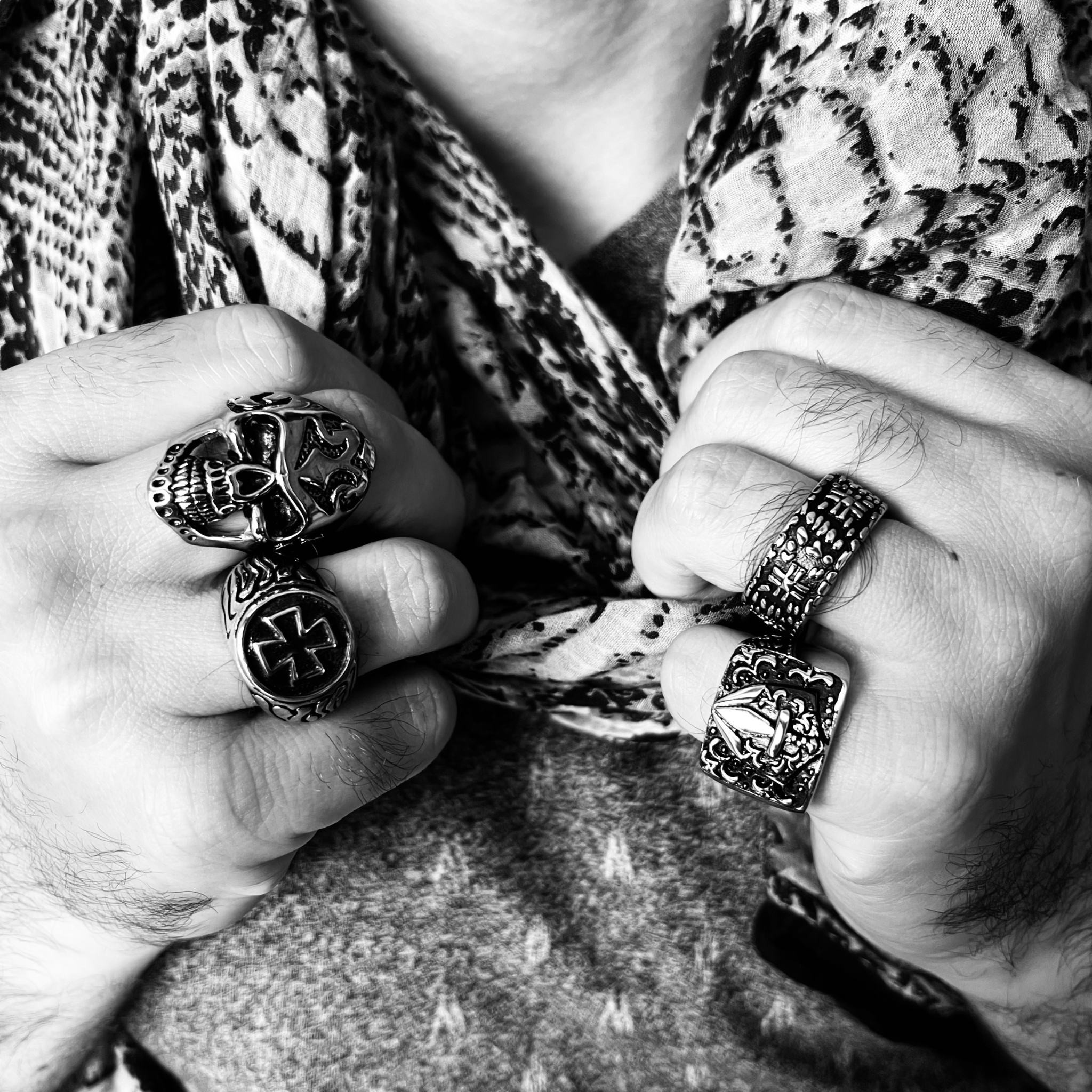 Stainless Steel Polished Maltese Cross Signet Ring / SCR0240、mySite、dreamappss