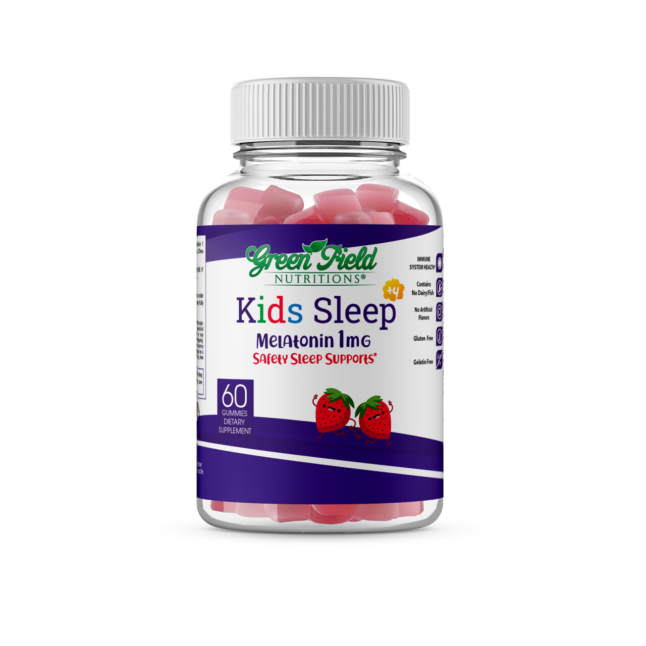 Greenfield Nutritions -Halal Kids Gummy for Sleep 1mg Melatonin、mySite、topwebapps