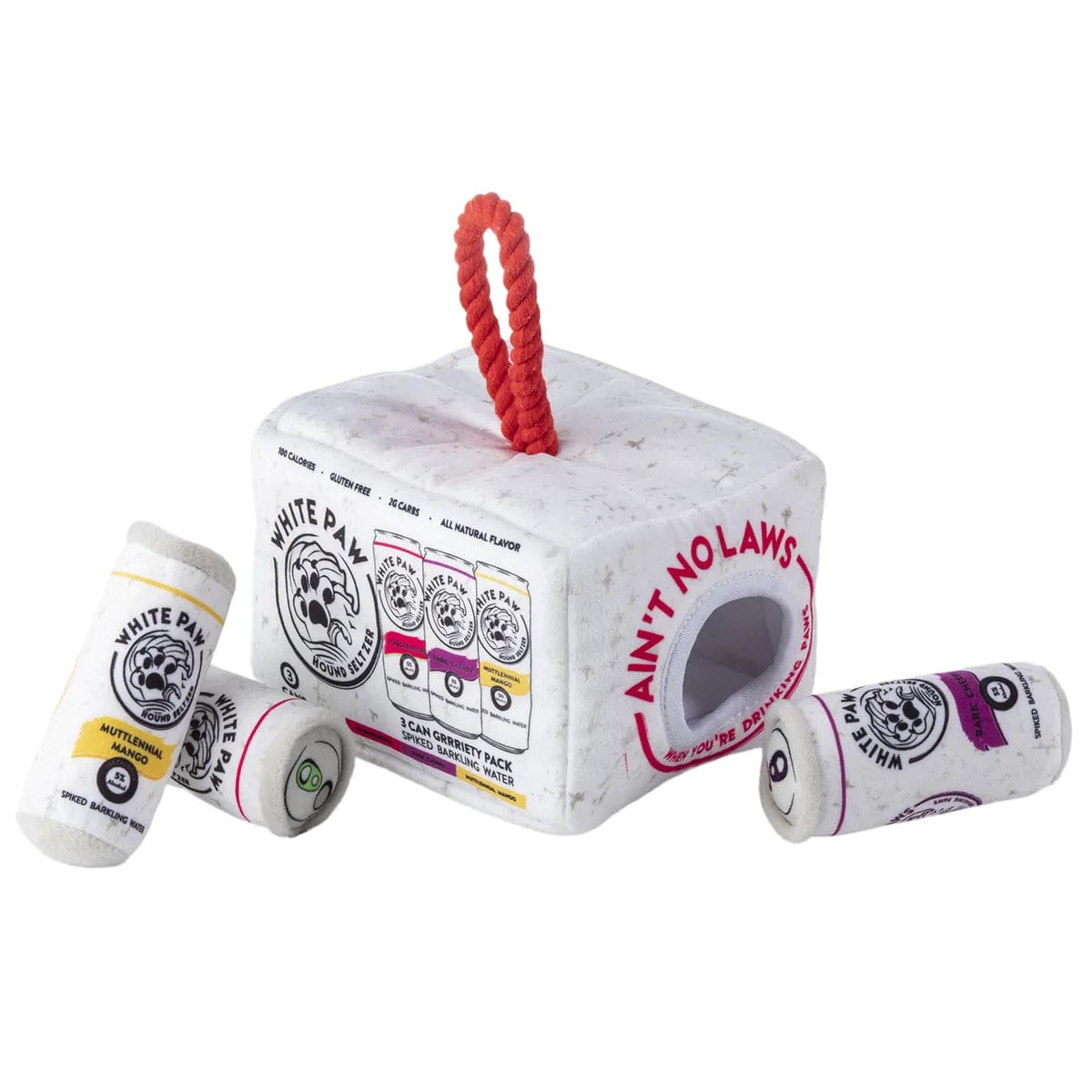 Plush Parody Pet Activity Set-White Paw for Dogs Fun Plush for Dog、mySite、g9winljtr