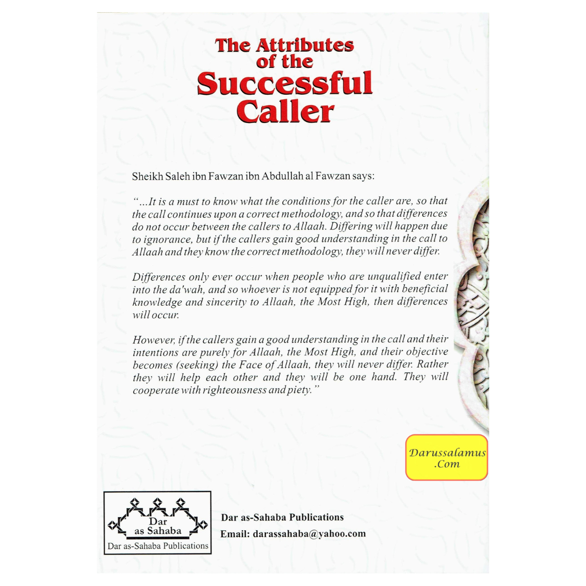 The Attributes of the Successful Caller By Dr. Saalih Ibn Fawzaan al-Fawzaan、mySite、topwebapps