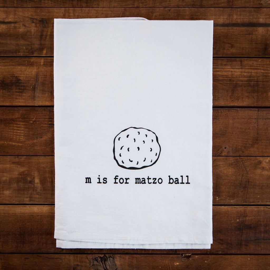 M is for Matzo Ball Tea Towel、mySite、topwebapps