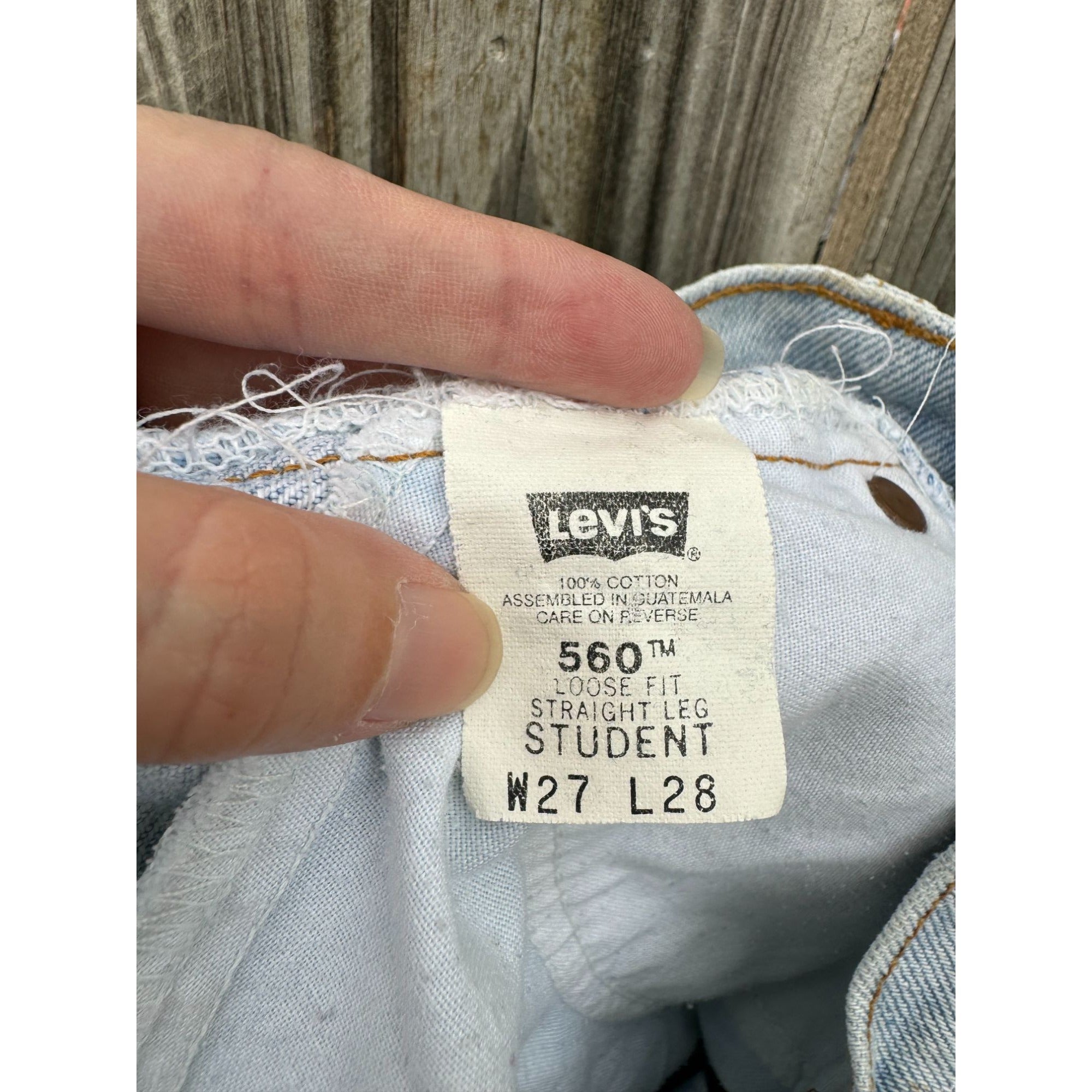 94' Levi's 560 Loose Fit Orange Tab Cut Off Raw Hem Denim Jean Shorts 27、mySite、garagedoors4me