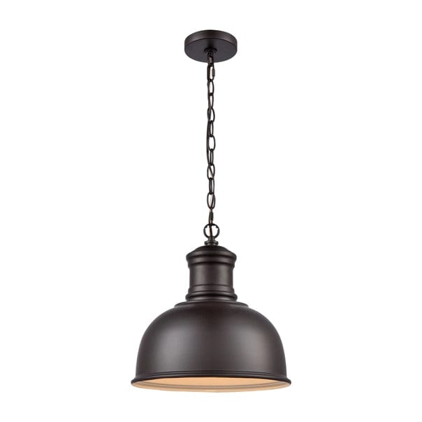 Cedar Park Oil Rubbed Bronze One-Light Outdoor Pendant Light、mySite、g9winljtr