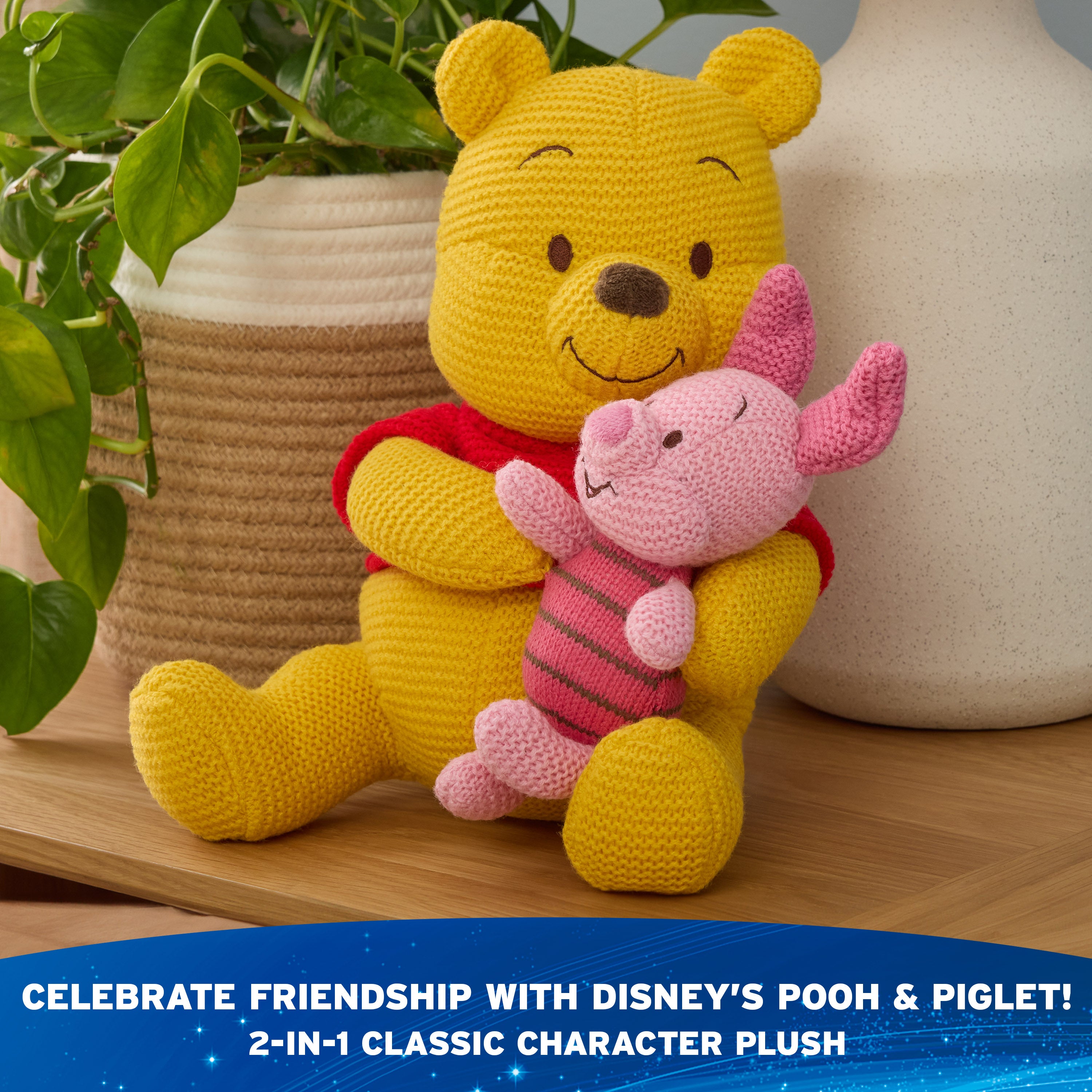 Winnie the Pooh & Piglet Knit Plush, 10 in、mySite、pszhyizbm