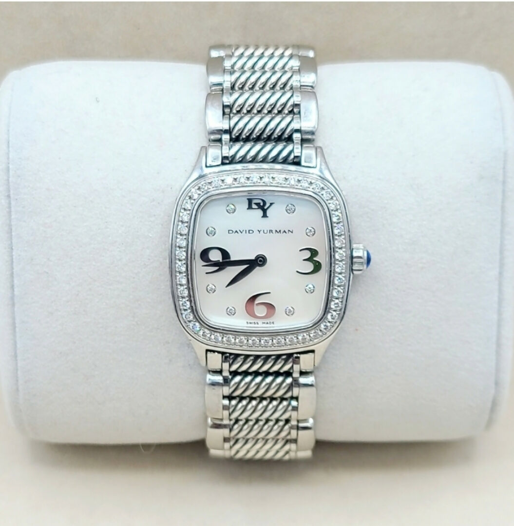 David Yurman 25mm MOP Dial Thoroughbred Diamond Watch、mySite、hinf8tx79