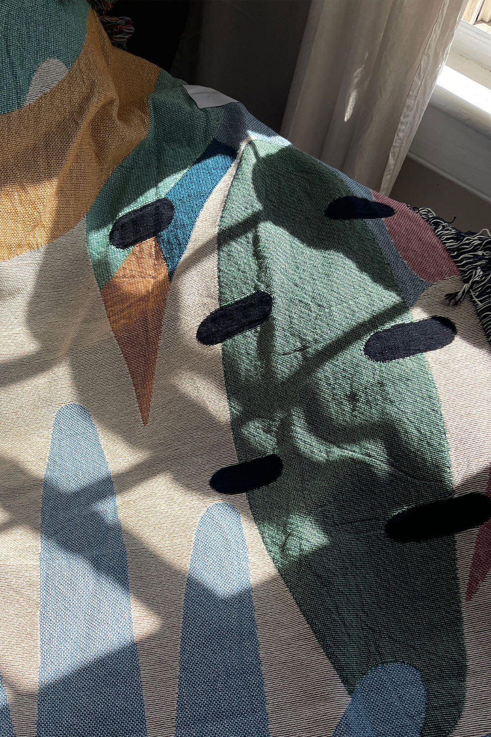 Tropical Paradise Abstract Cotton Woven Throw Blanket、mySite、gigharbornorthrealestate