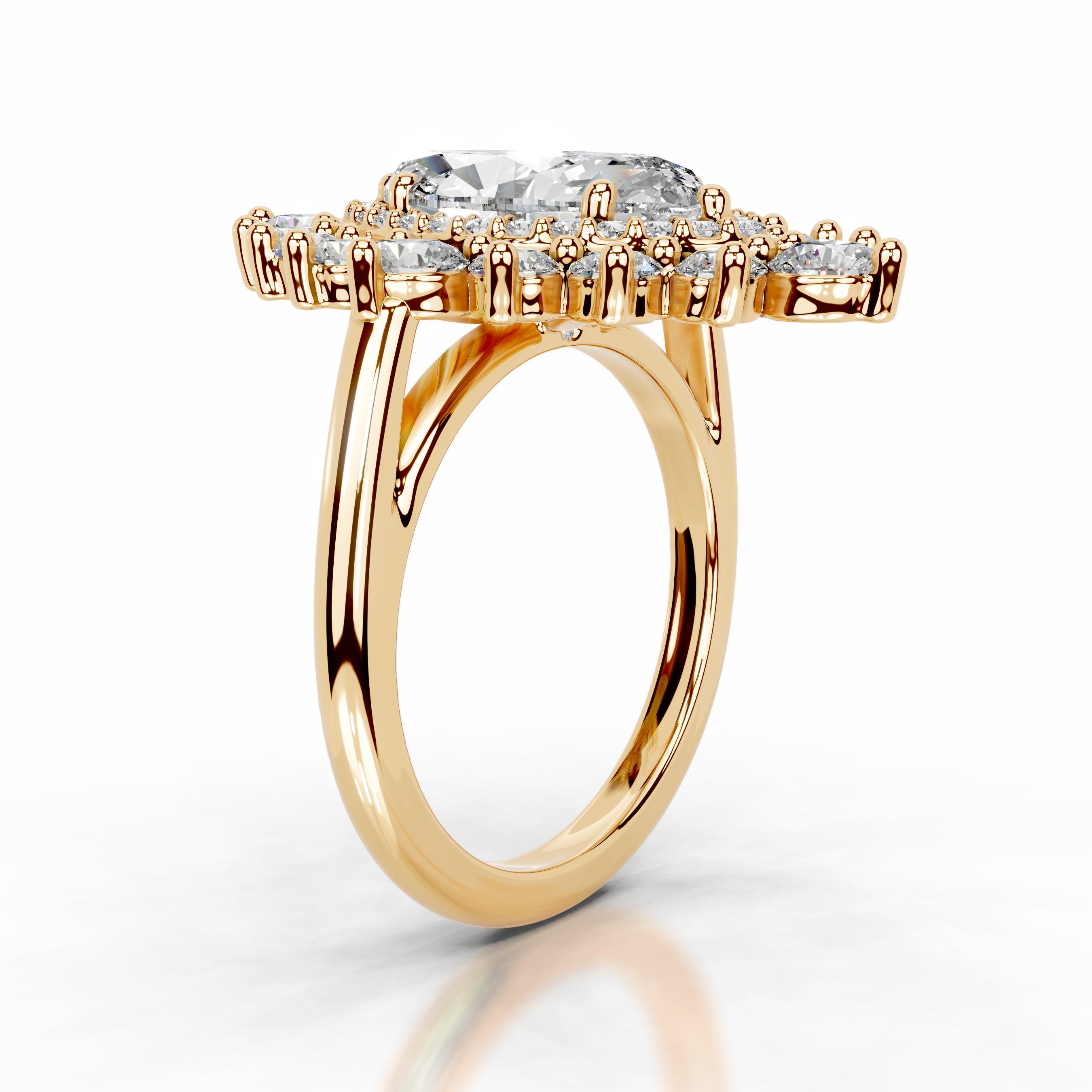 Bruna Lab Grown Diamond Ring - 18K Yellow Gold、mySite、hinf8tx79
