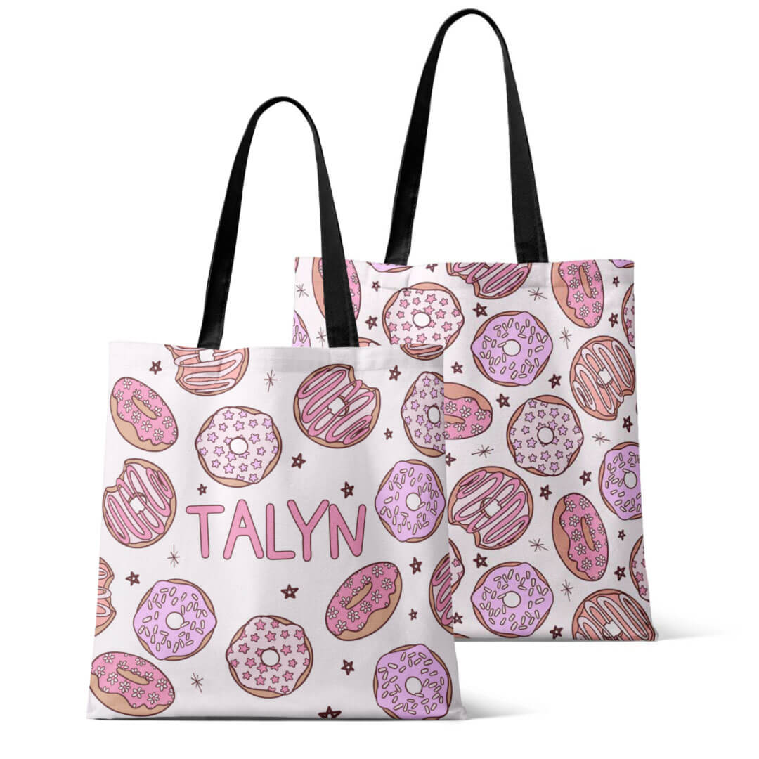  Personalized Tote Bags | Donut Shop Pink、mySite、layawaytickets