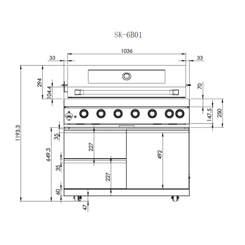Six Burners Grill、、eastwooduniform