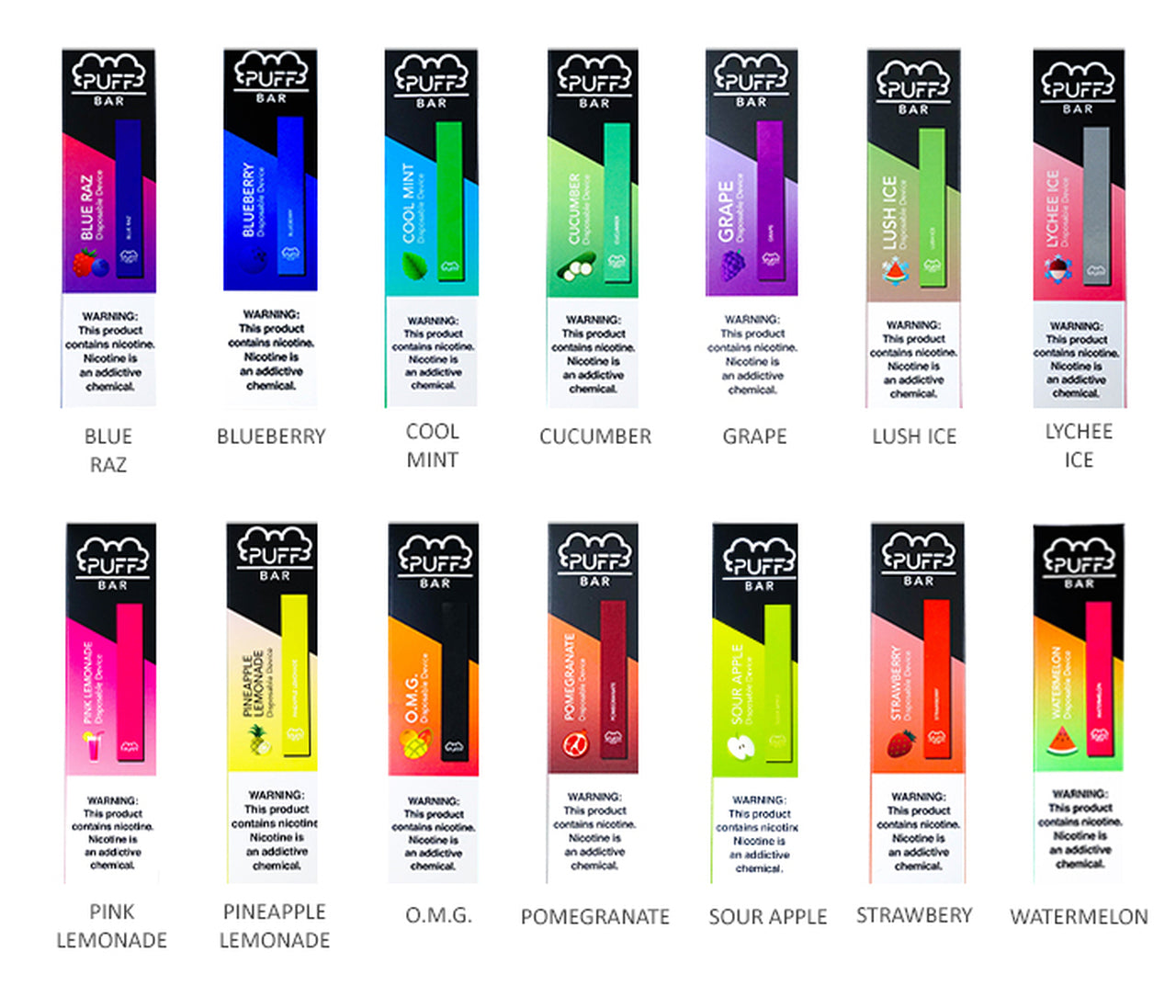 Puff Bar Disposable E-Cigs 1.3mL 10 Pack、mySite、zt4zffjzw