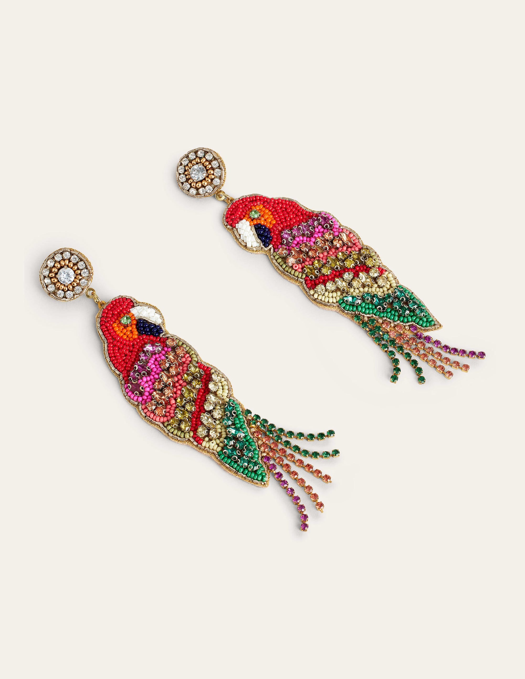  Statement Embellished Earrings-Parrot、mySite、ashleygrahame