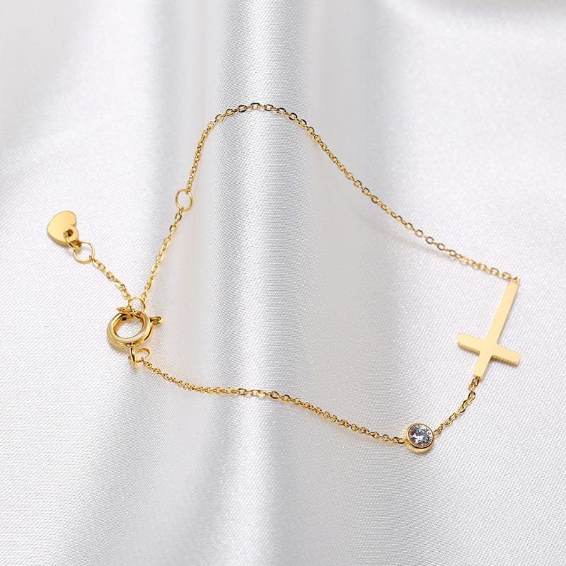 Dainty Cross Bracelet、mySite、g9winljtr