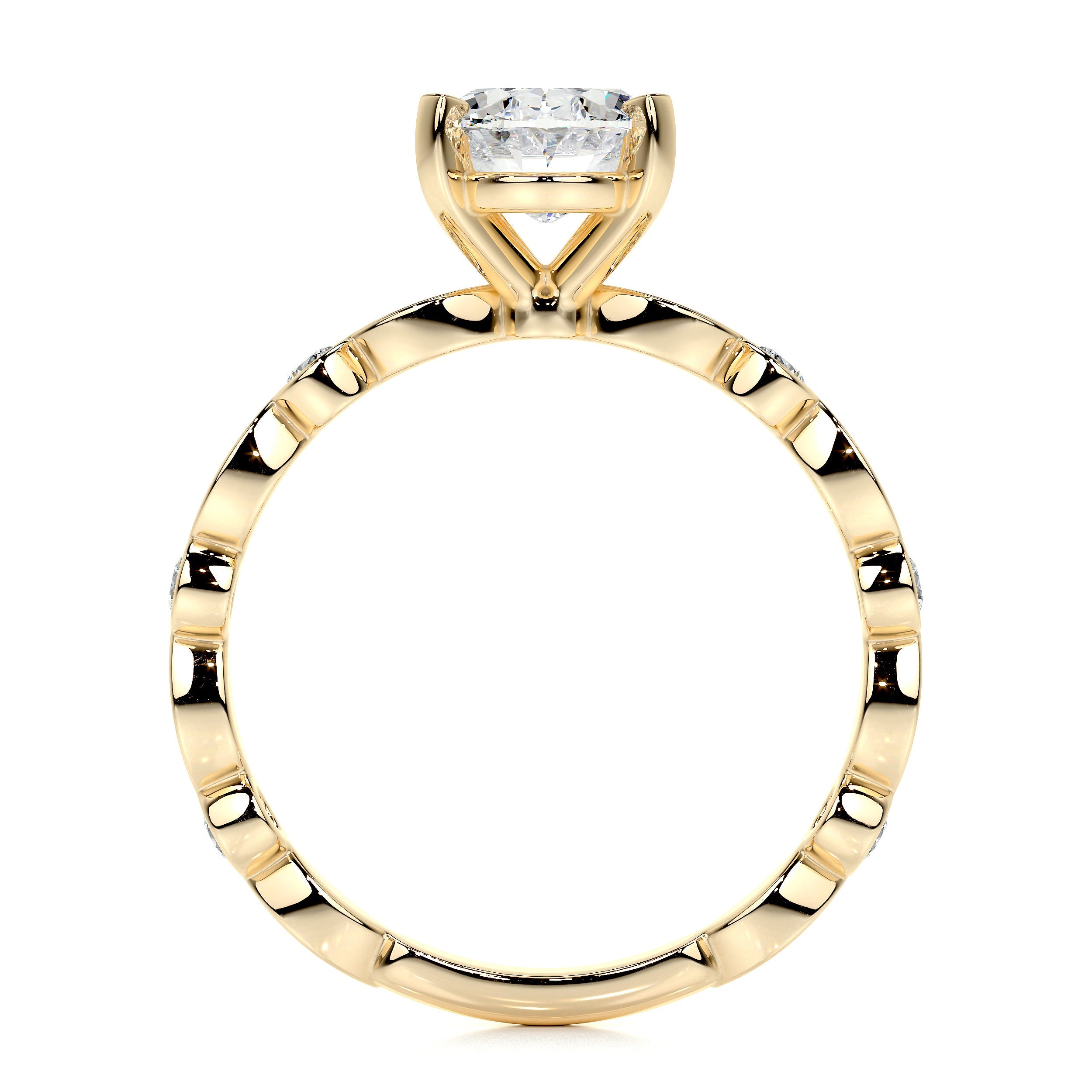 Amelia Lab Grown Diamond Ring -18K Yellow Gold、mySite、hinf8tx79