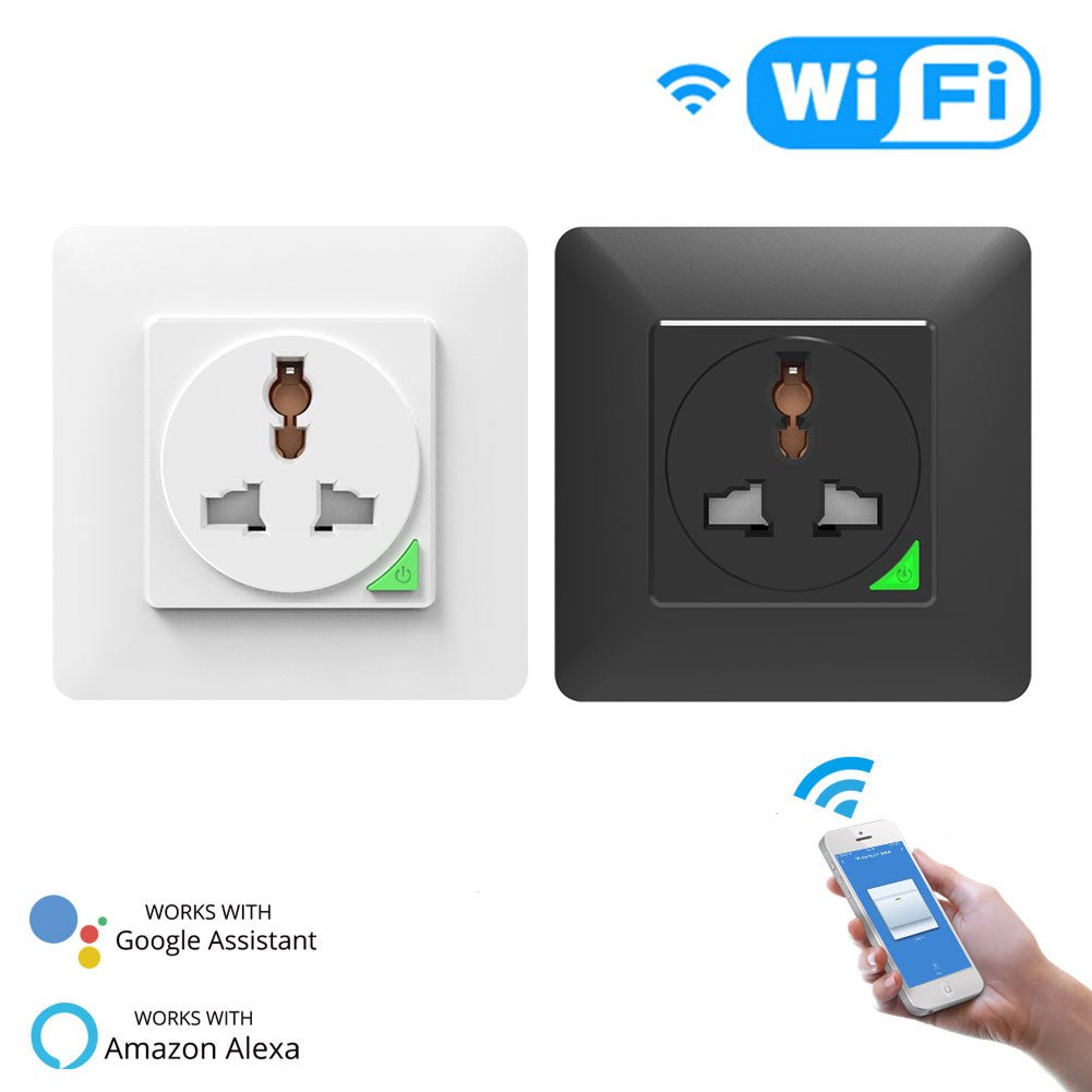 WiFi Smart Light Wall Switch Socket Outlet Push Button Universal Version、mySite、fannypackpong