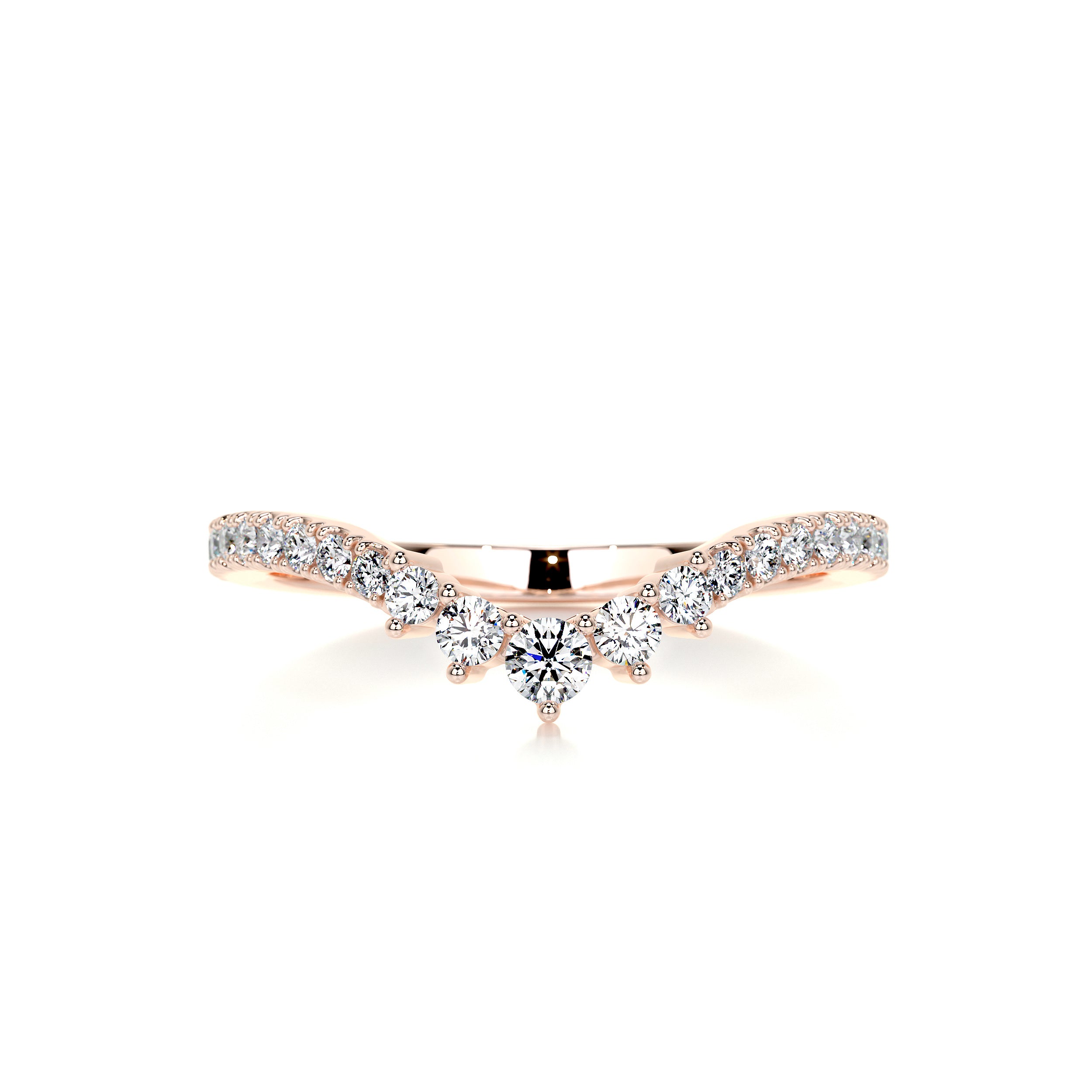 Mia Diamond Wedding Ring (0.35 Carat) -14K Rose Gold、mySite、hinf8tx79