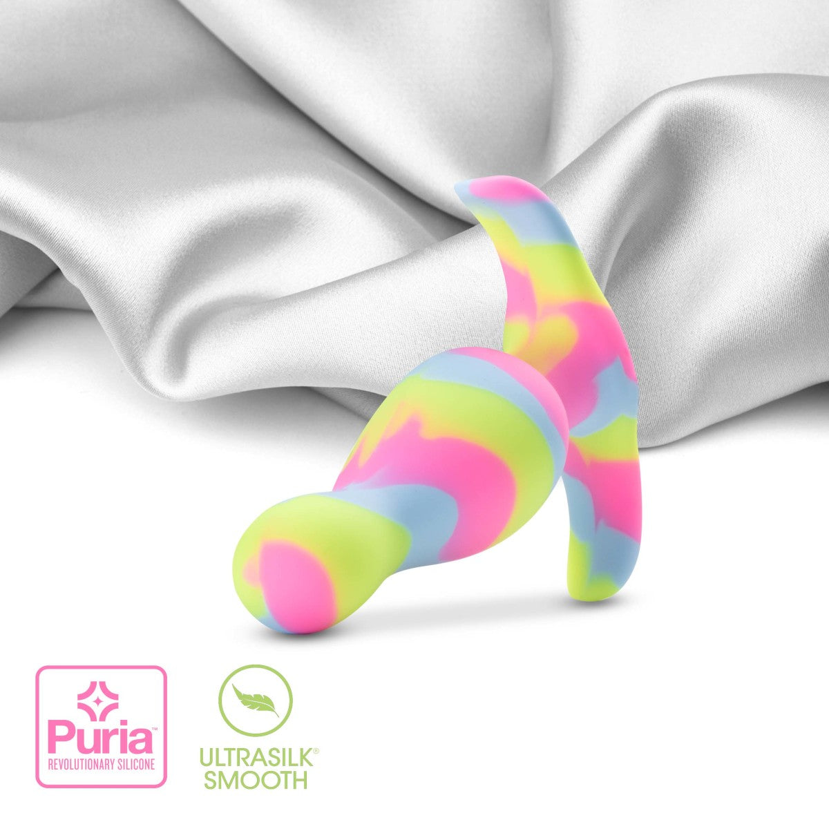 Avant By Blush® | Kaleido Lime: Artisan 3 Inch Tapered Stayput™ Butt Plug with Pleasure Curves - Elegantly Made with Smooth Ultrasilk® Purio™ Silicone、mySite、bottomscart