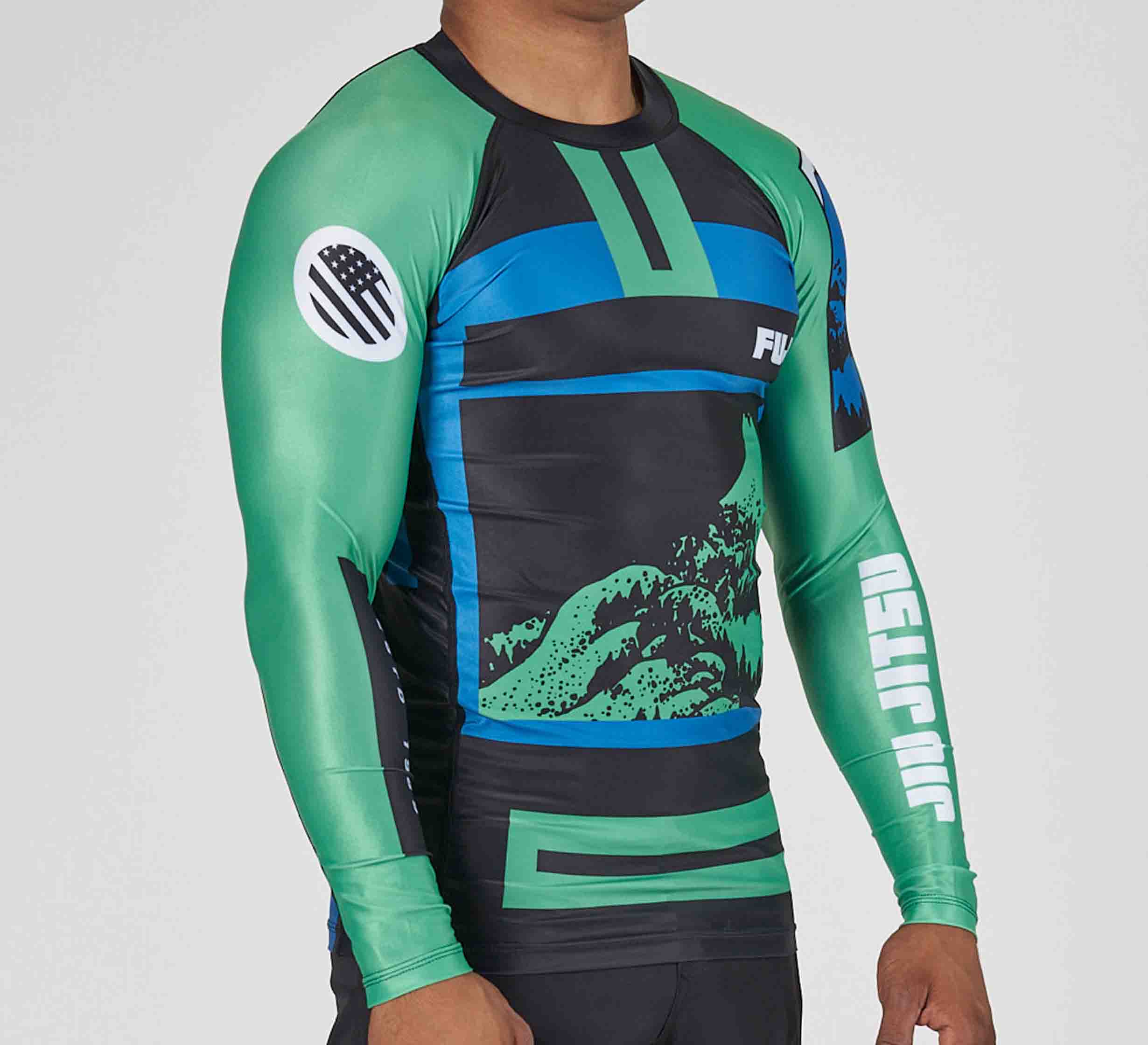 Mt. FUJI Flex Lite Rashguard Blue/Green、mySite、gigharbornorthrealestate