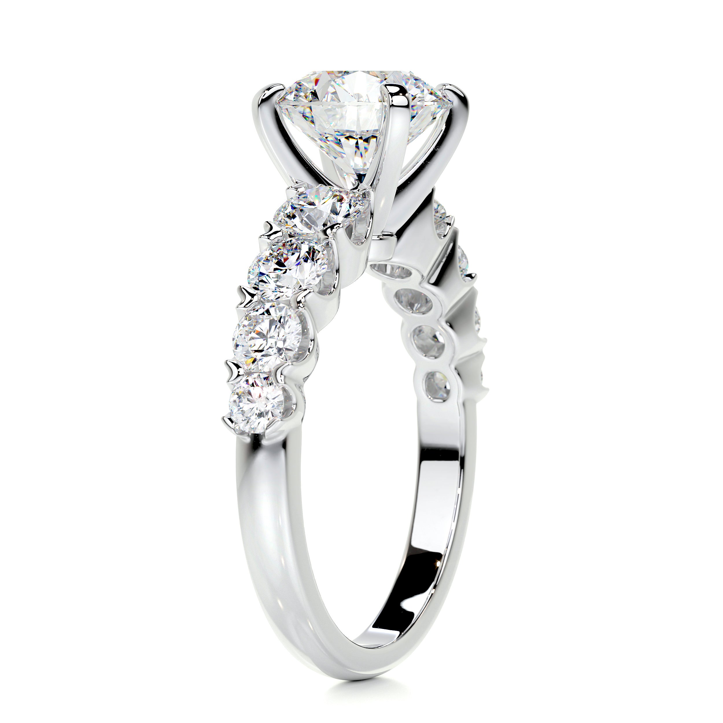 Mai Moissanite & Diamond Ring -Platinum、mySite、hinf8tx79