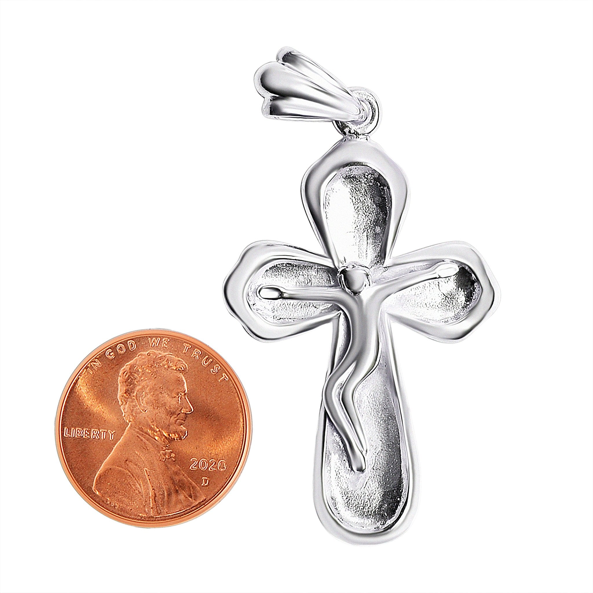 Sterling Silver Crucifix Cross Pendant / SSP0078、mySite、dreamappss