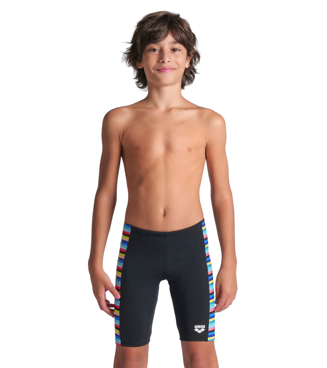 Arena Boys' Racing Stripe Jammer Swimsuit (Little Kid, Big Kid)、mySite、noshort