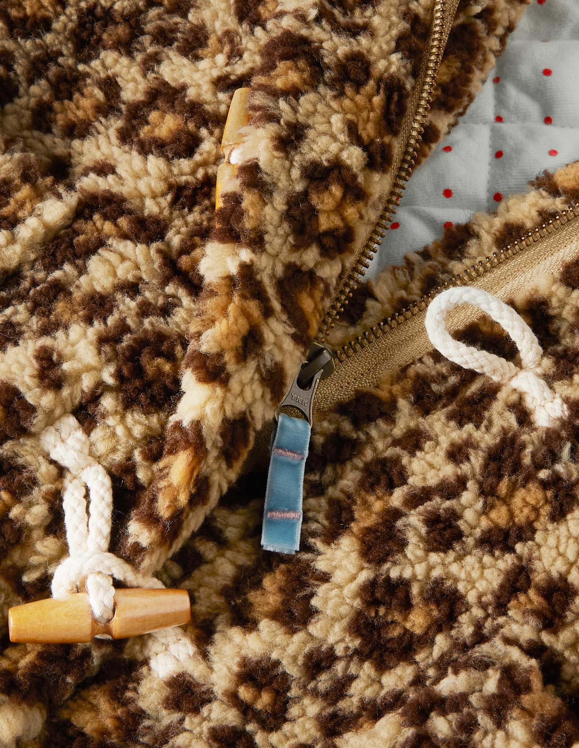  Cosy Borg Duffle Coat-Leopard Print、mySite、ashleygrahame