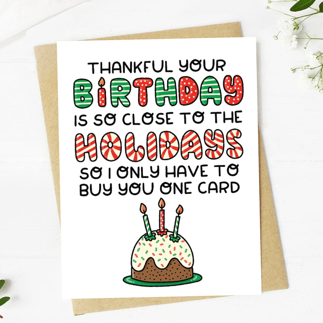  Thankful your birthday is so close... Christmas Card、mySite、elrpsem3k