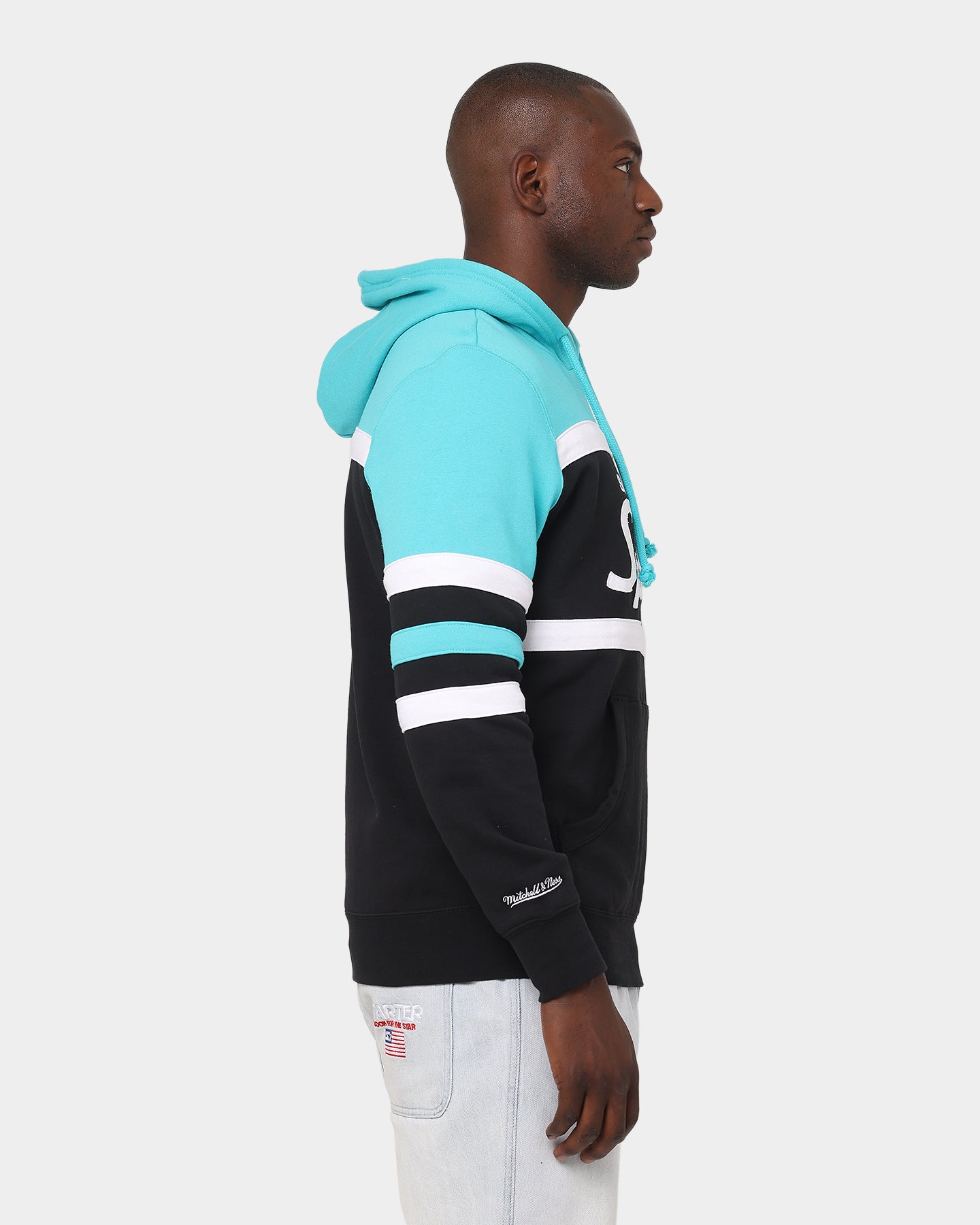 Mitchell & Ness San Antonio Spurs Head Coach Hoodie Teal、mySite、zt4zffjzw