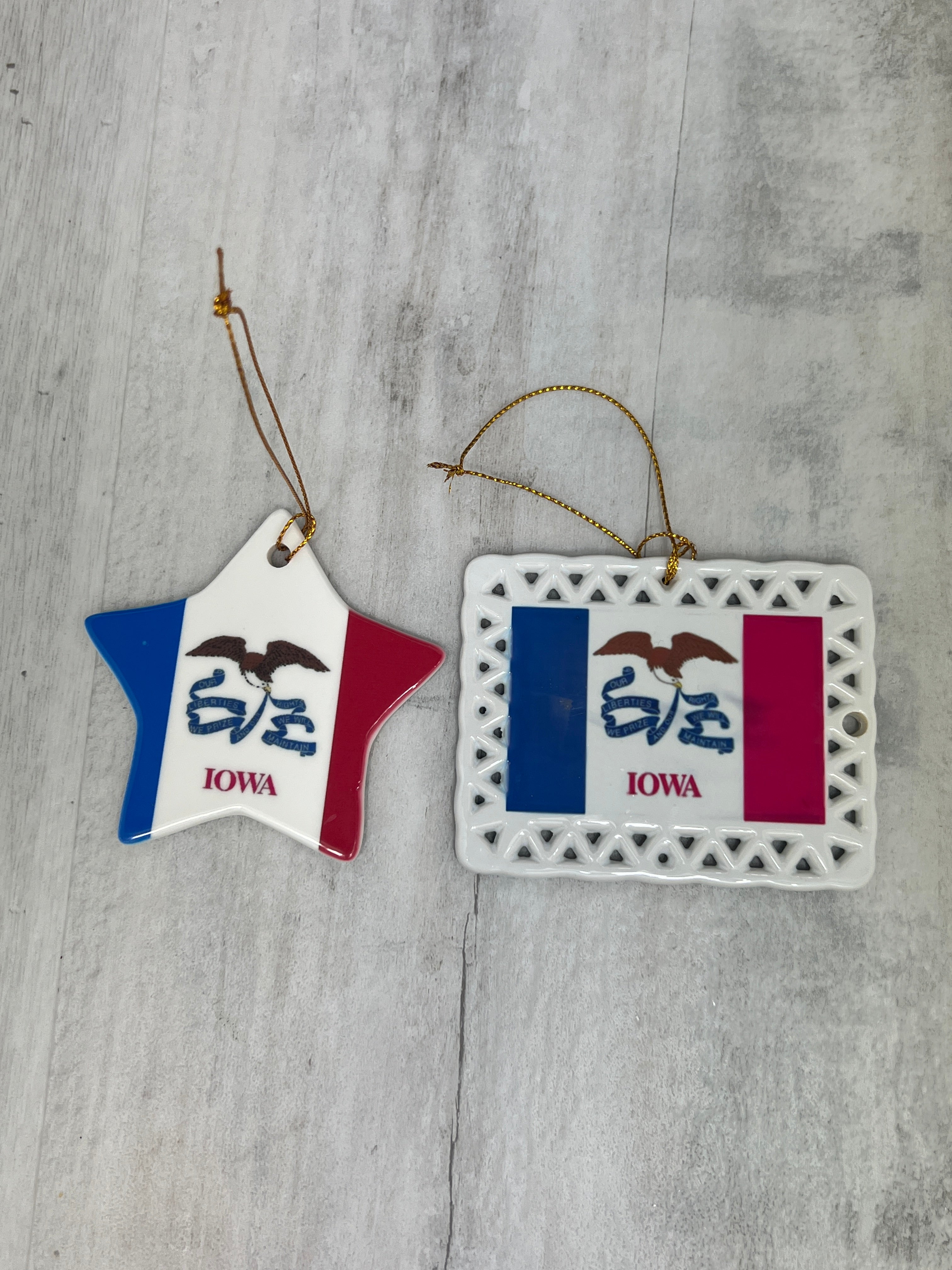 Iowa Ceramic Flag Ornaments、mySite、garagedoors4me
