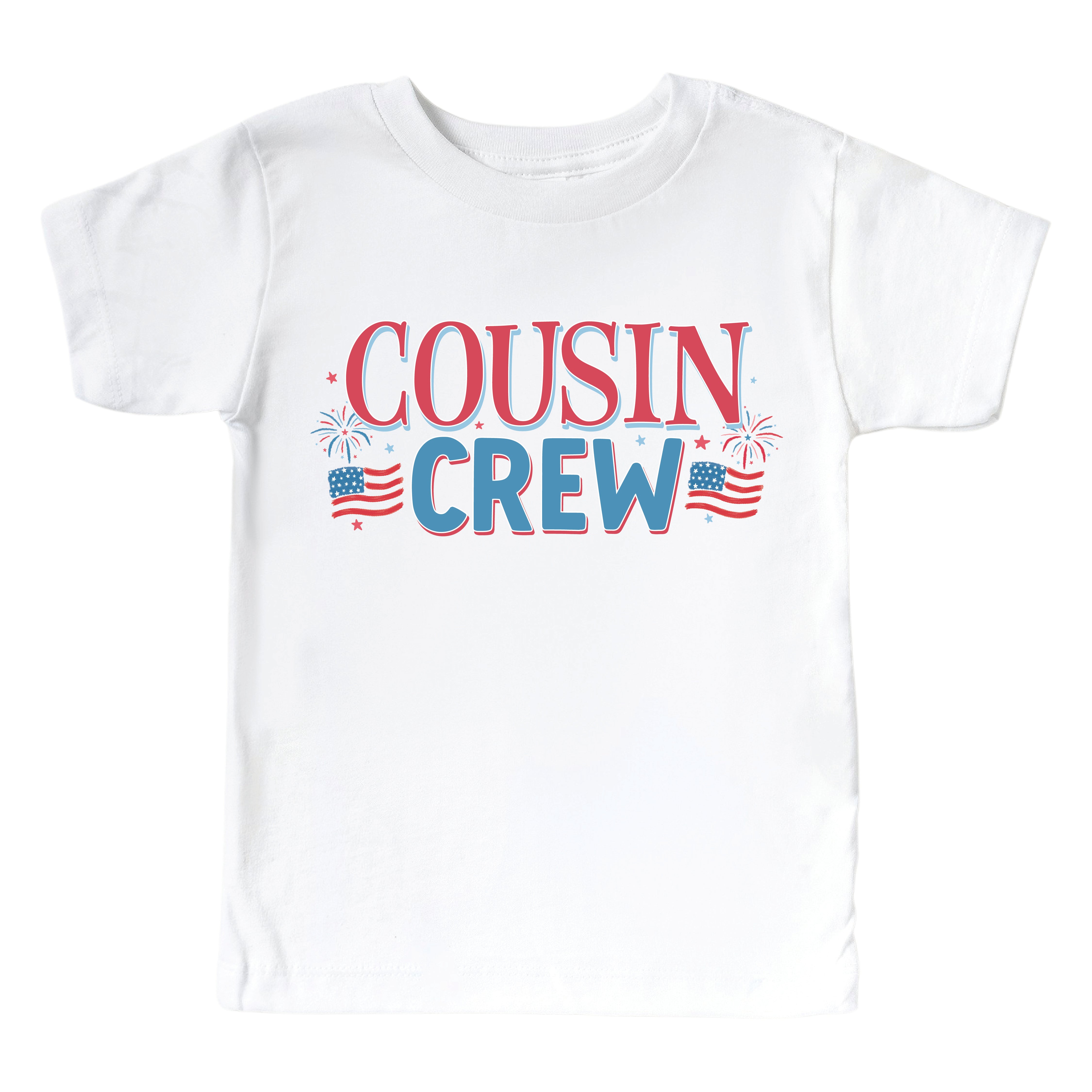 Cousin Crew Fireworks Kids Graphic Tee | White、mySite、layawaytickets