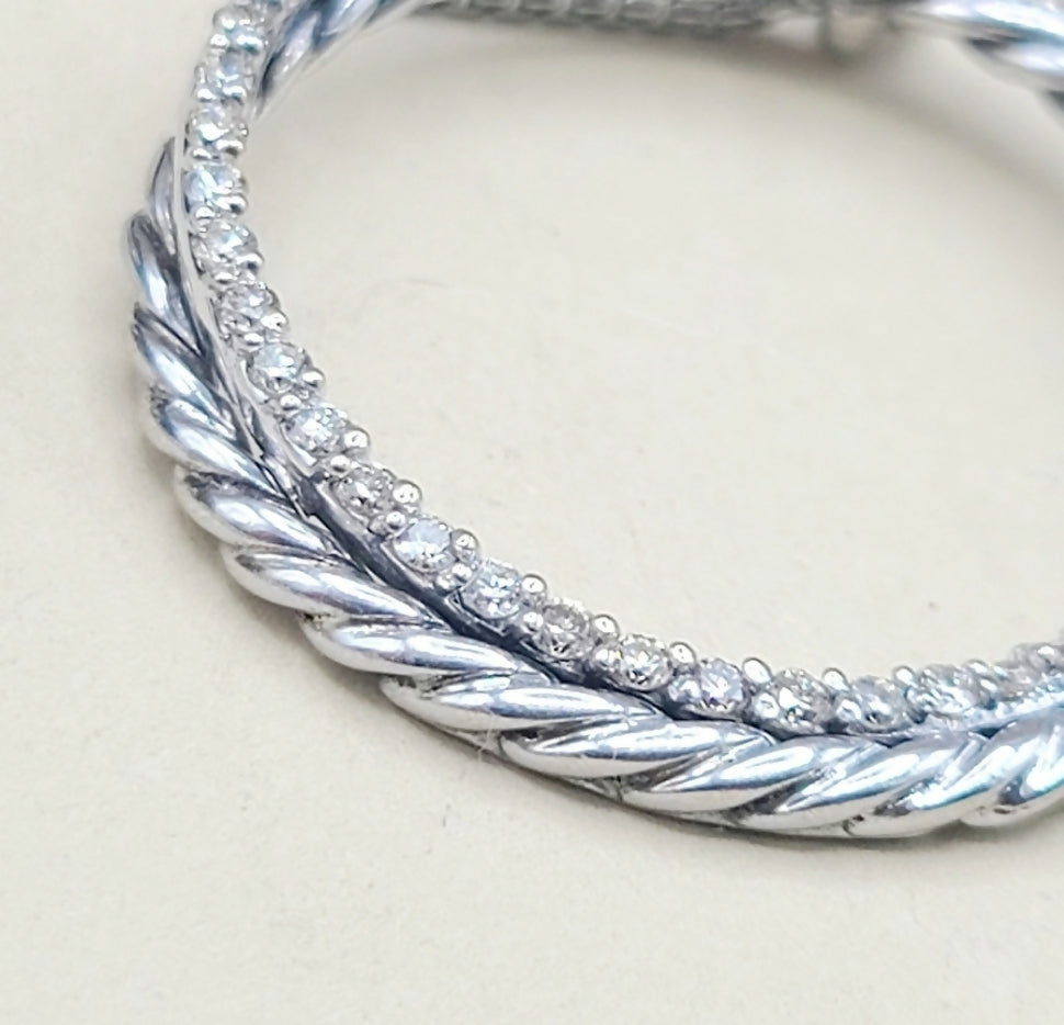 David Yurman Crossover Necklace Pave Diamond Circle、mySite、hinf8tx79