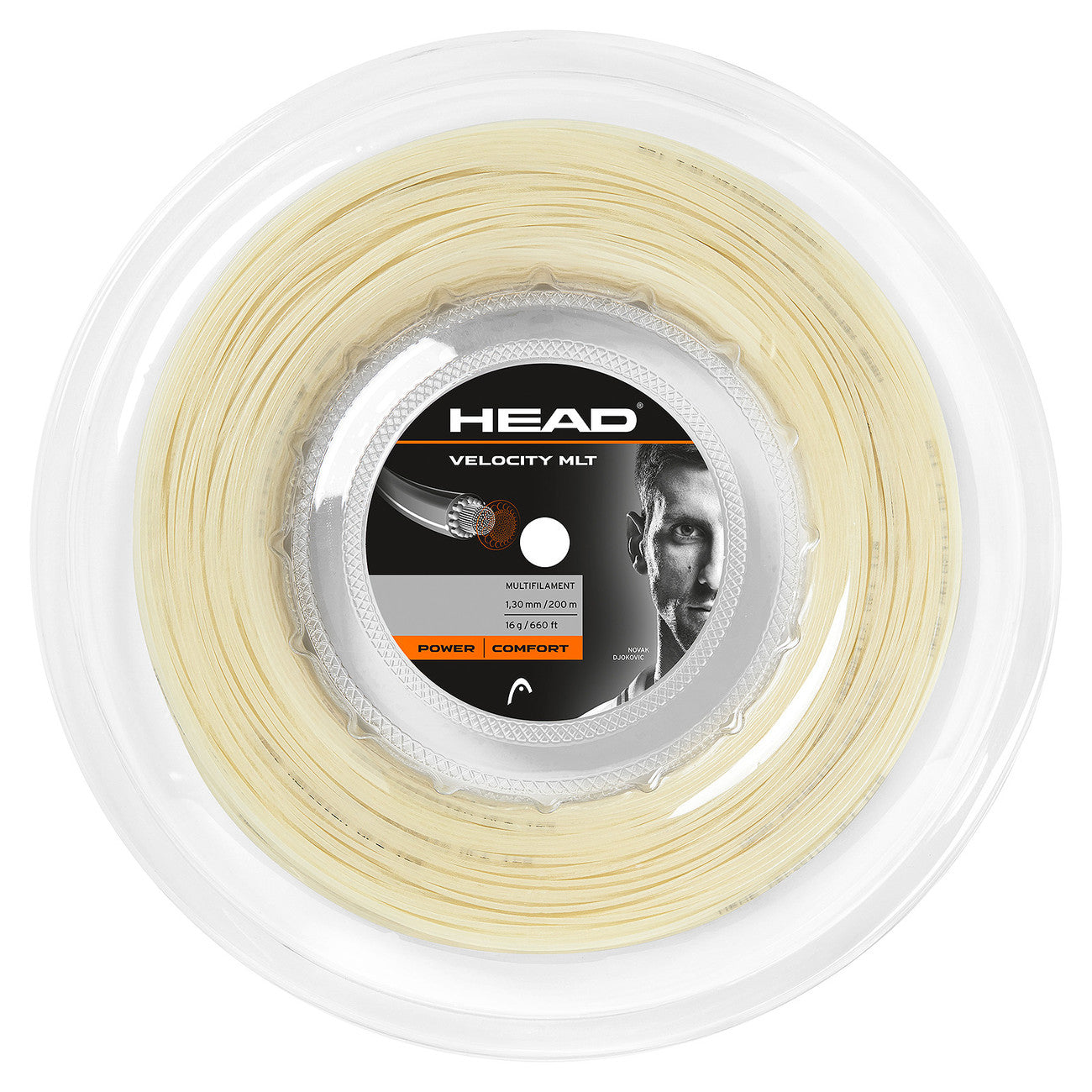 Head Velocity MLT 16/1.30 Tennis String Reel (Natural)
