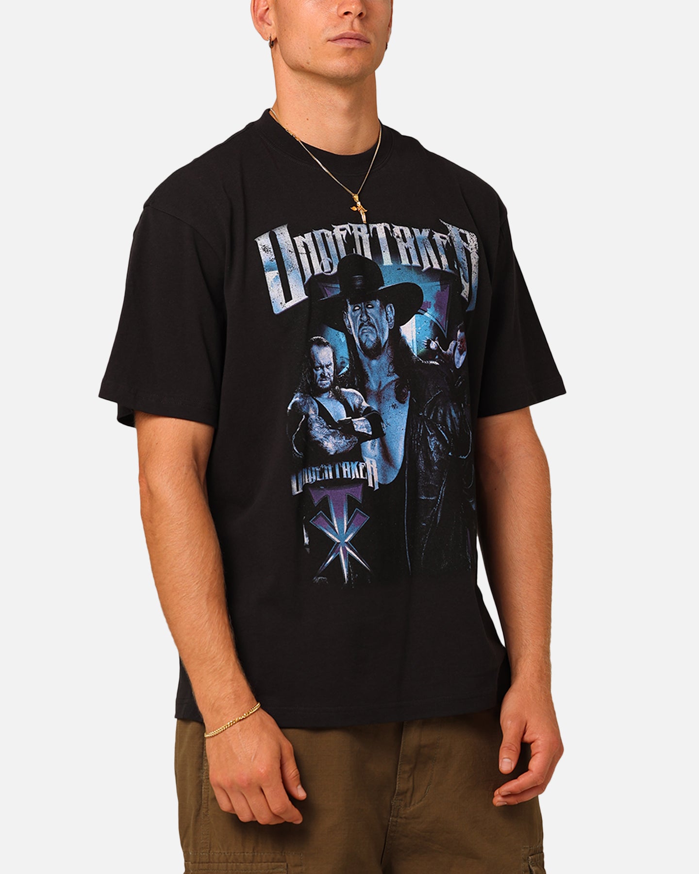 Mitchell & Ness X WWE The Undertaker T-Shirt Overdyed Black、mySite、zt4zffjzw