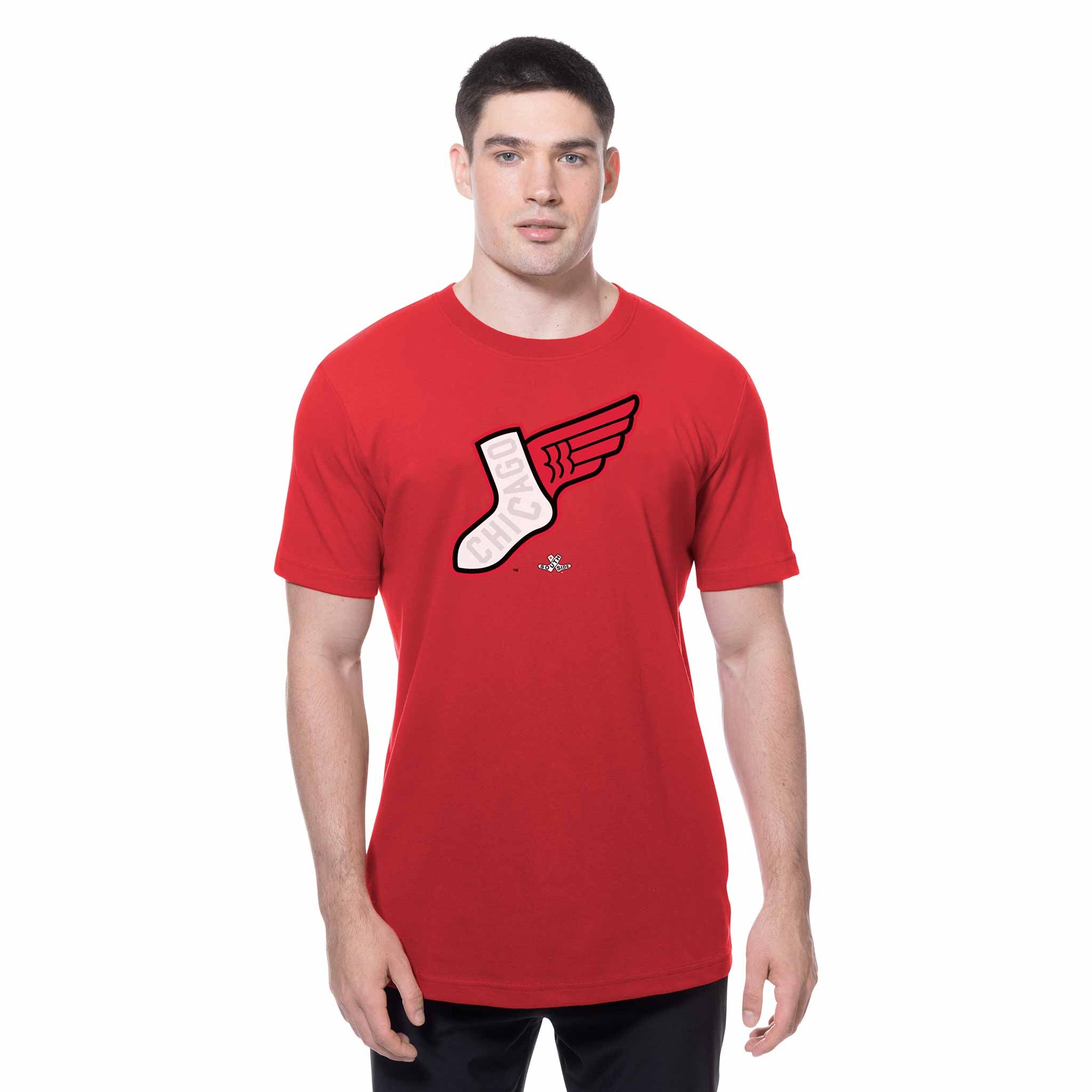 Chicago White Sox New Era 2025 City Connect Winged Sock Logo T Shirt、mySite、vikingsvslions