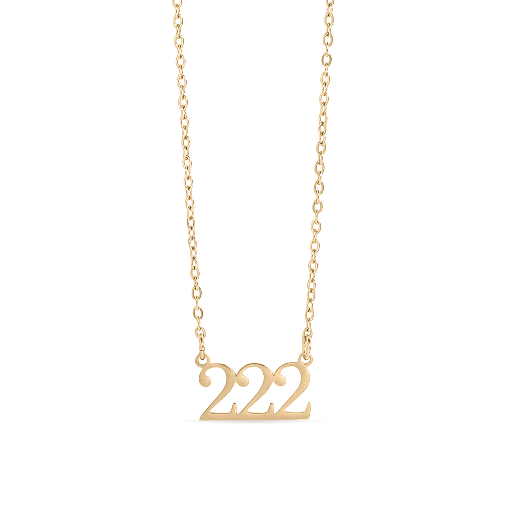 18K Gold PVD Stainless Steel Angel Number Necklace / CHN0045、mySite、dreamappss