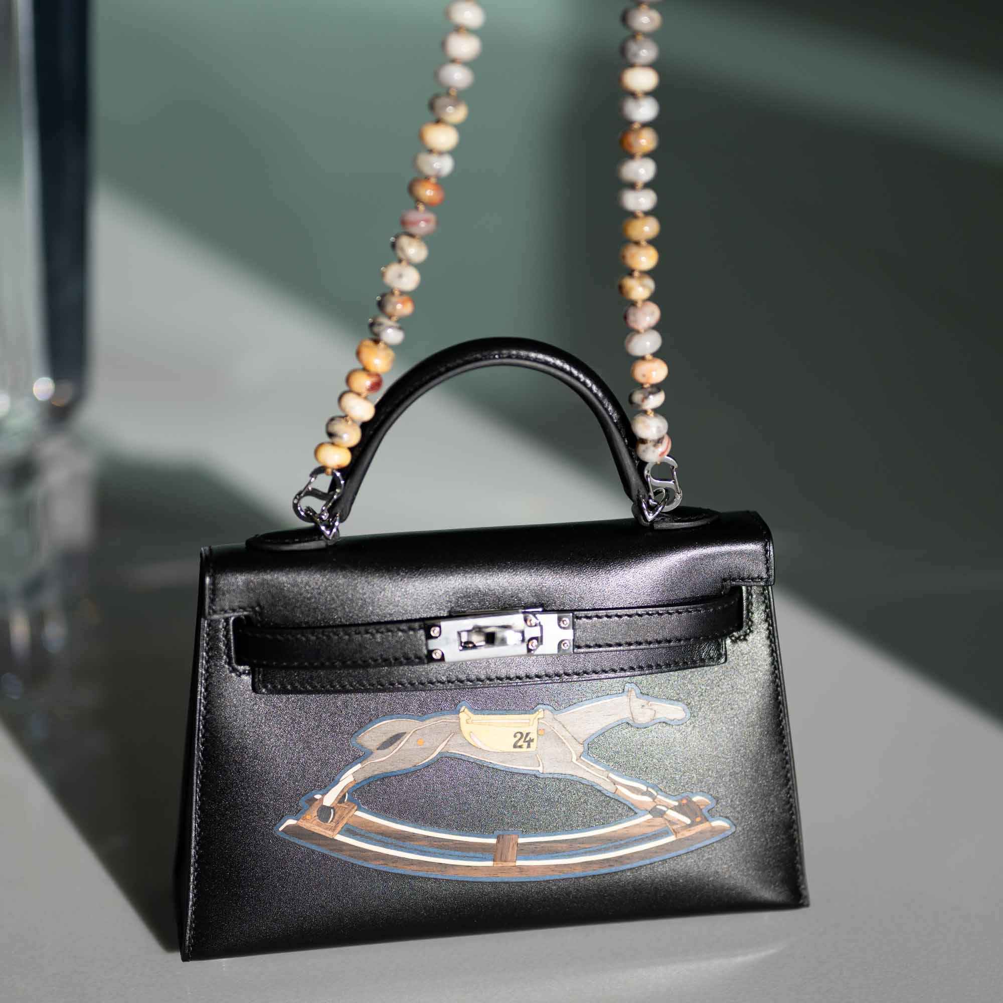 Hermès Kelly 20 Mini II Cheval de Bois Palladium Hardware、mySite、garminoutage.com