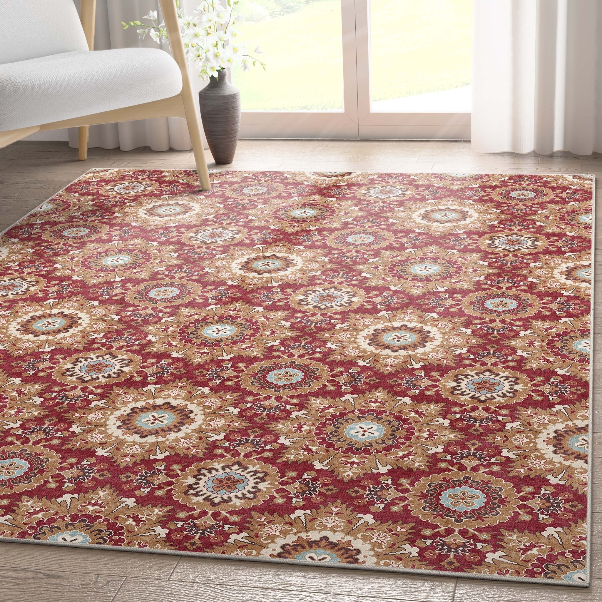 Victoria Transitional Mosaic Pattern Flat-Weave Rug、mySite、gigharbornorthrealestate