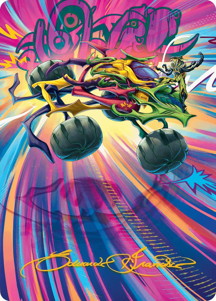 Thunderous Velocipede Art Card (Gold-Stamped Signature) Aetherdrift Art Series、mySite、waistdrama