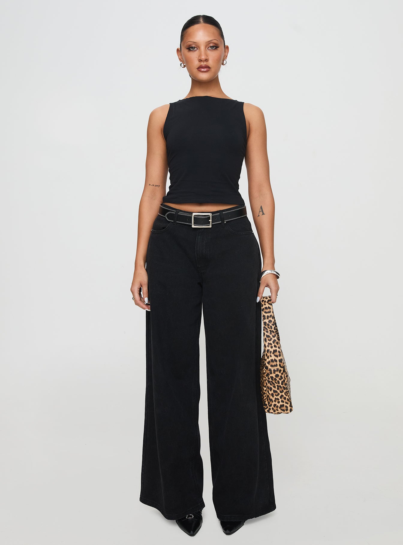 Bleeker High Neck Top Black、mySite、solidvoid