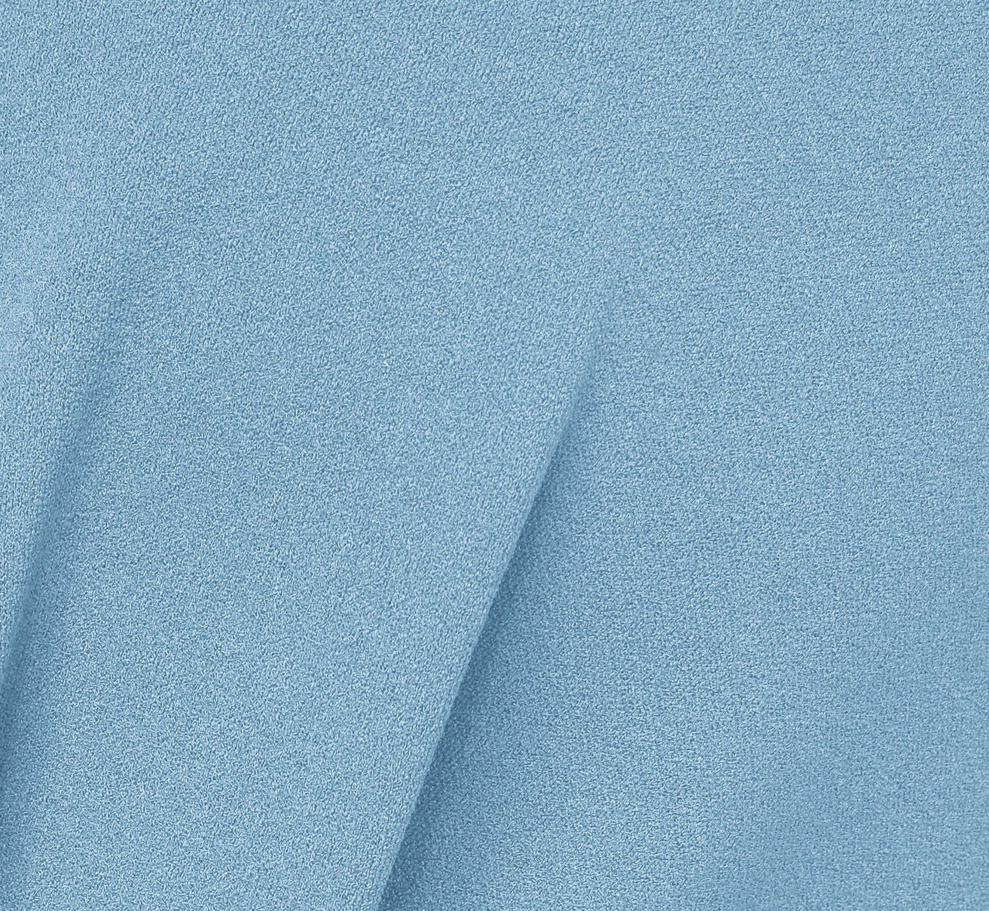 Three Quarter Sleeve Pleated Midi Dress With Tie Waist In Blue Mist、mySite、solidvoid